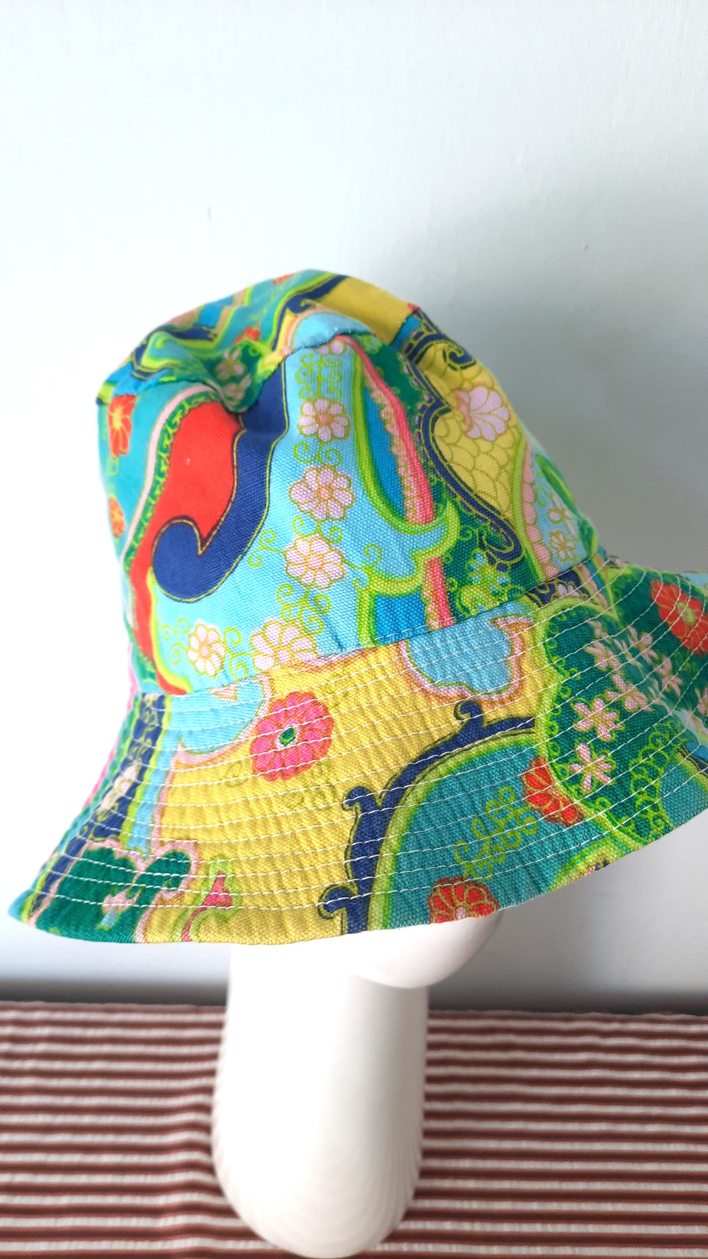 Vintage Colourful Retro Summer Hat