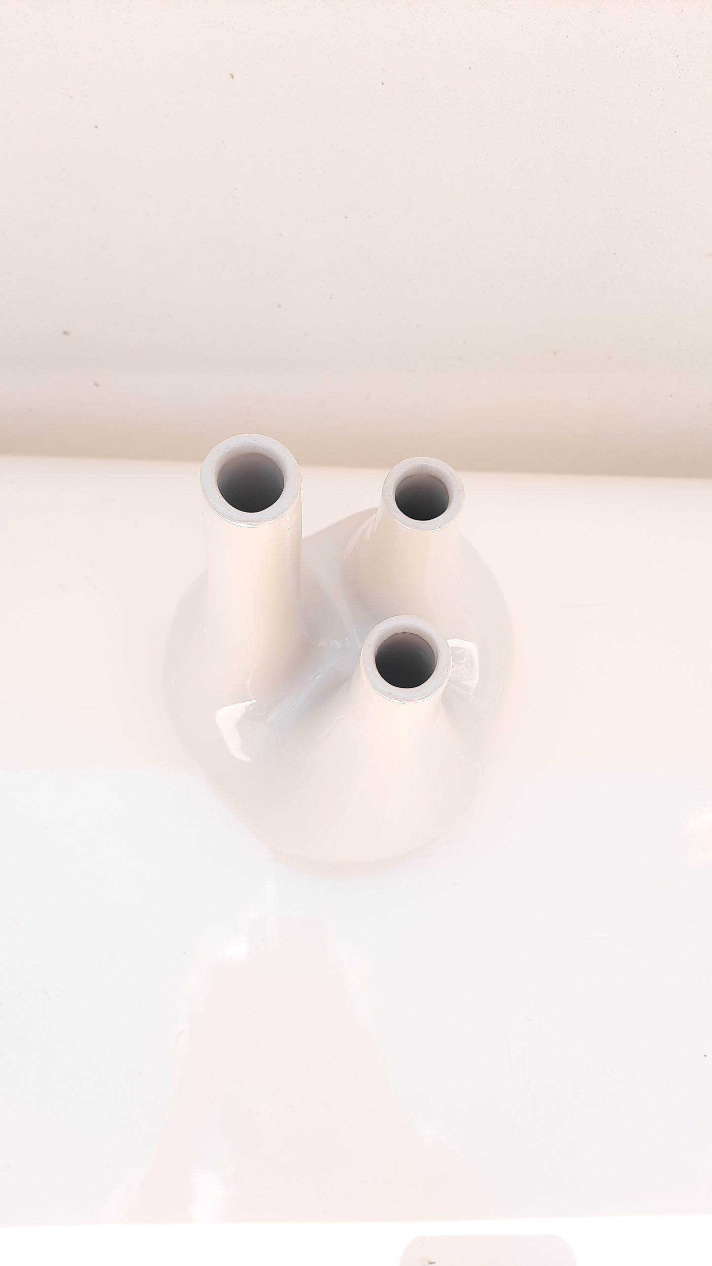 3-Neck Cream Design Vase by Parlane