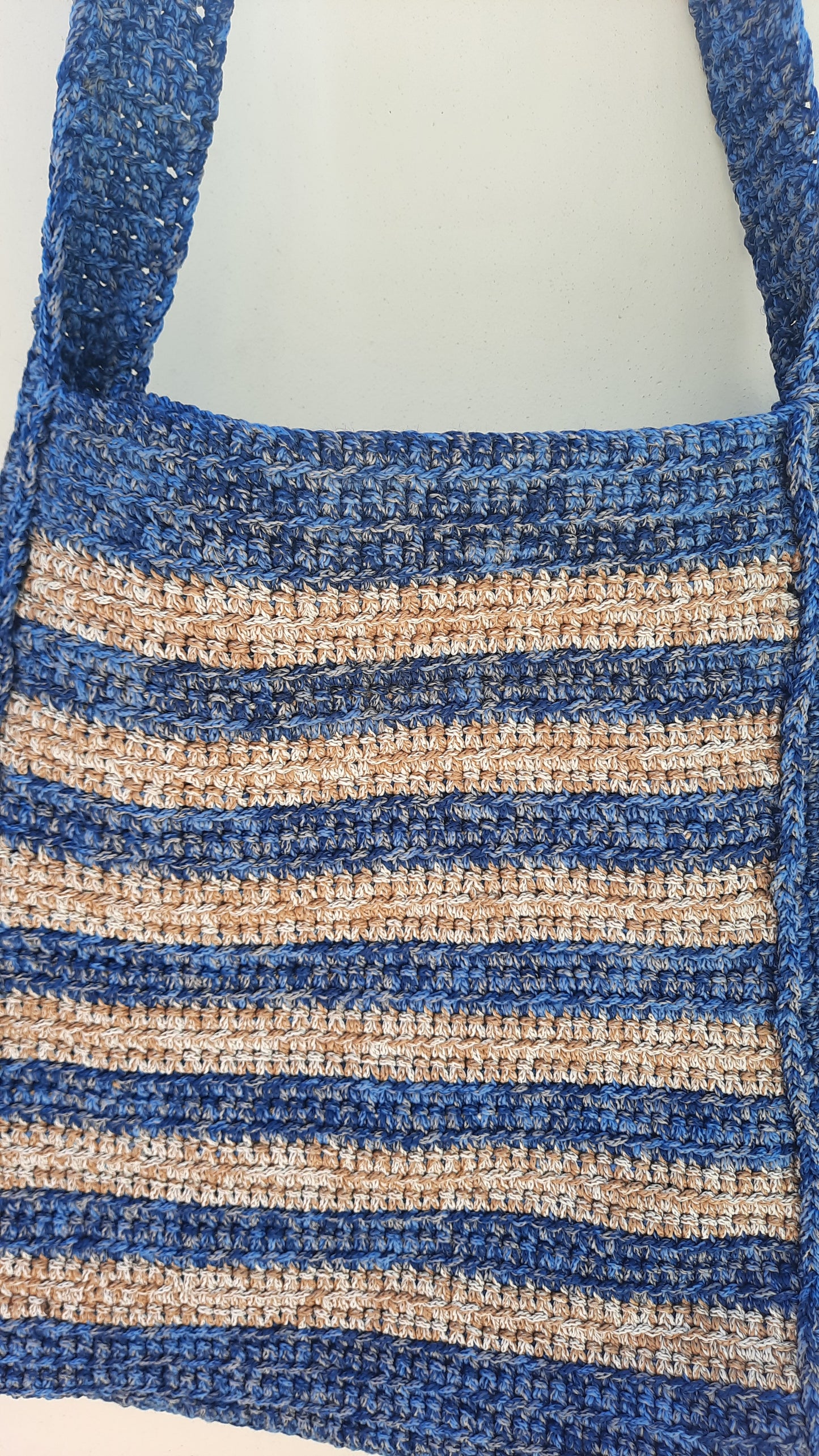 Vintage Handmade Crochet Knitted Crossbody Bag