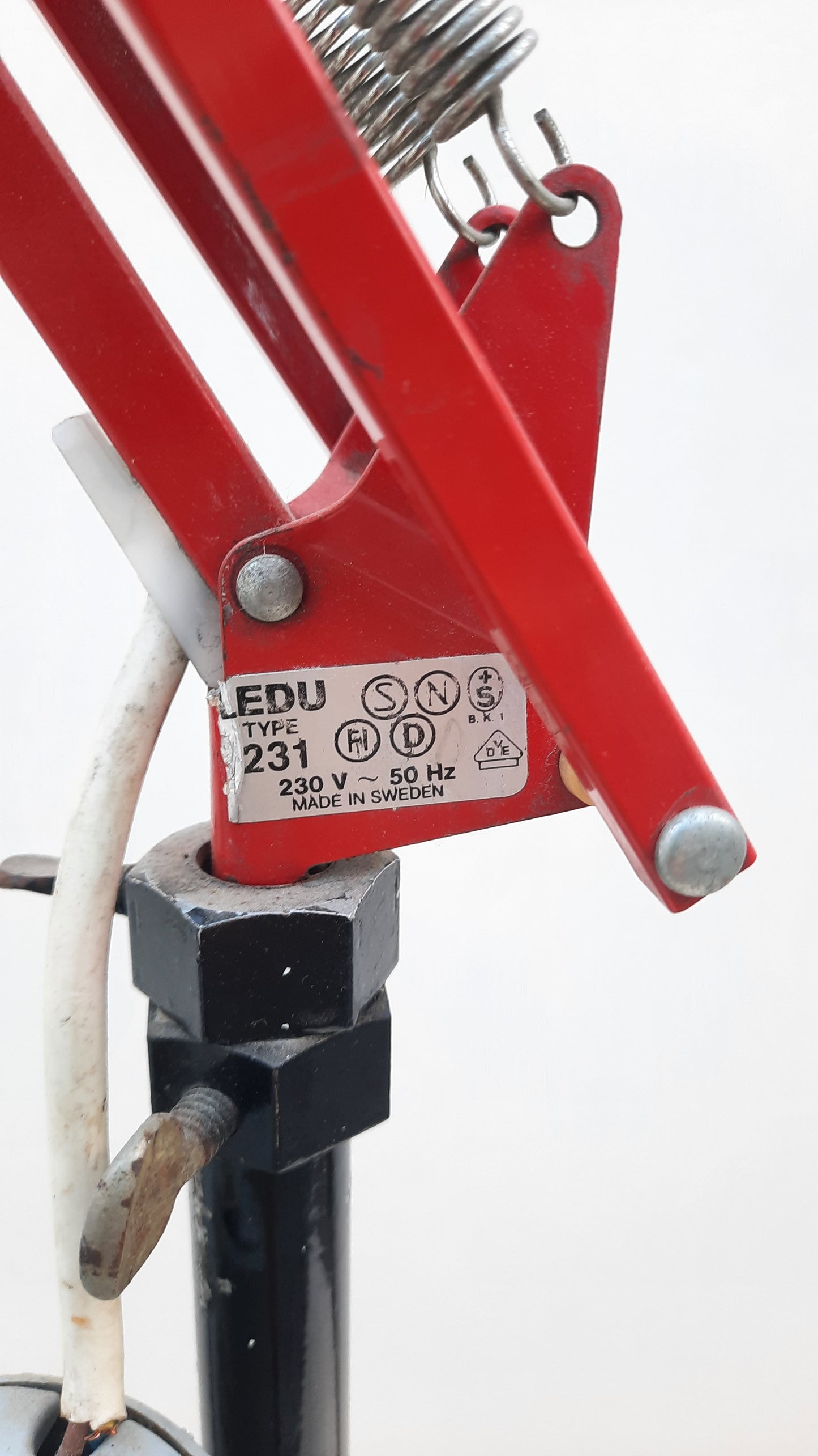 Vintage Upcycled Tripod Floor Lamp by Ledu