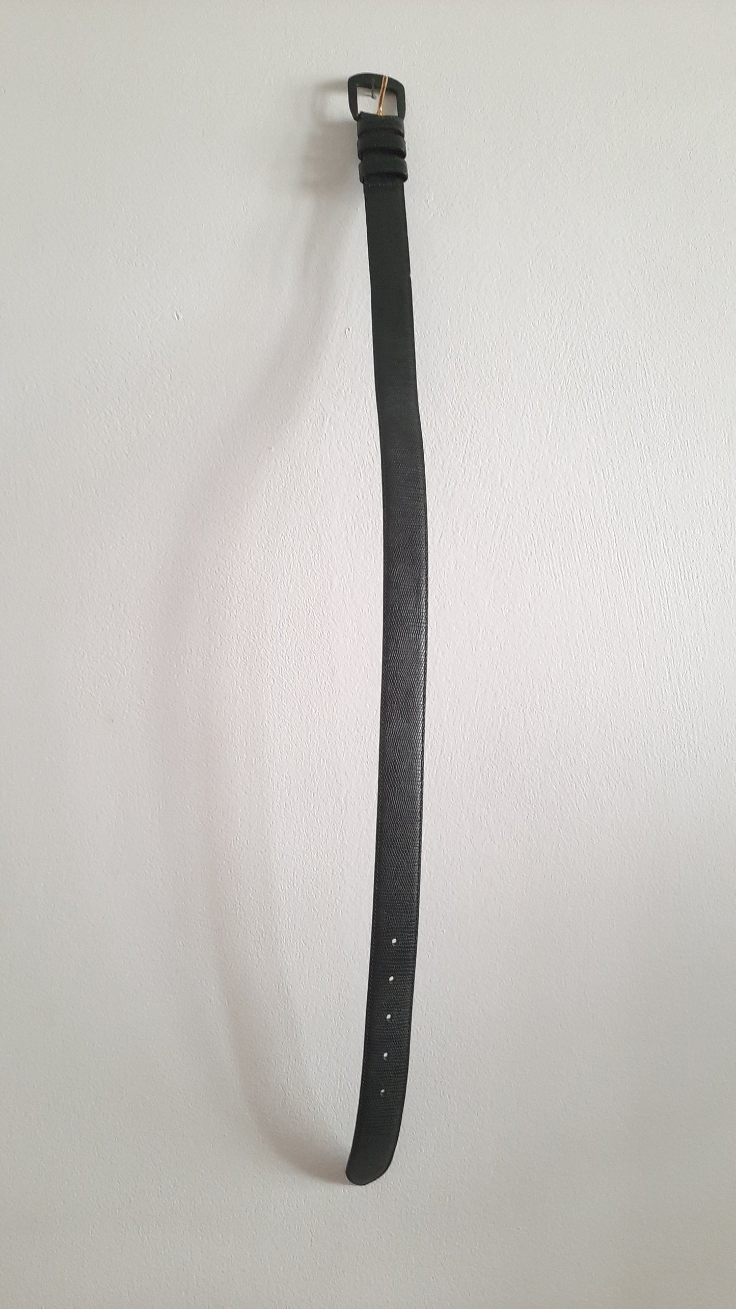 Jaeger Vintage Snakeskin Effect Leather Belt