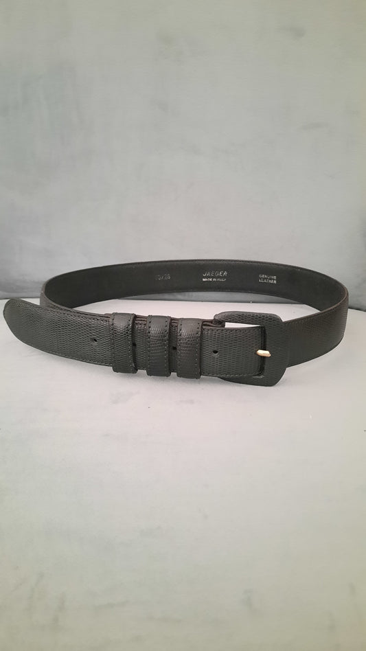 Jaeger Vintage Snakeskin Effect Leather Belt