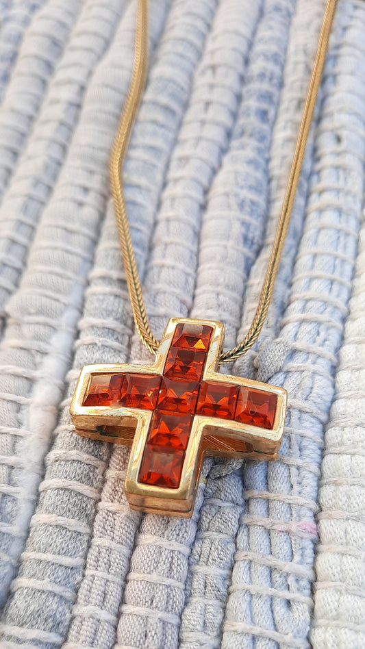 Swarovski Crystal Cross Necklace