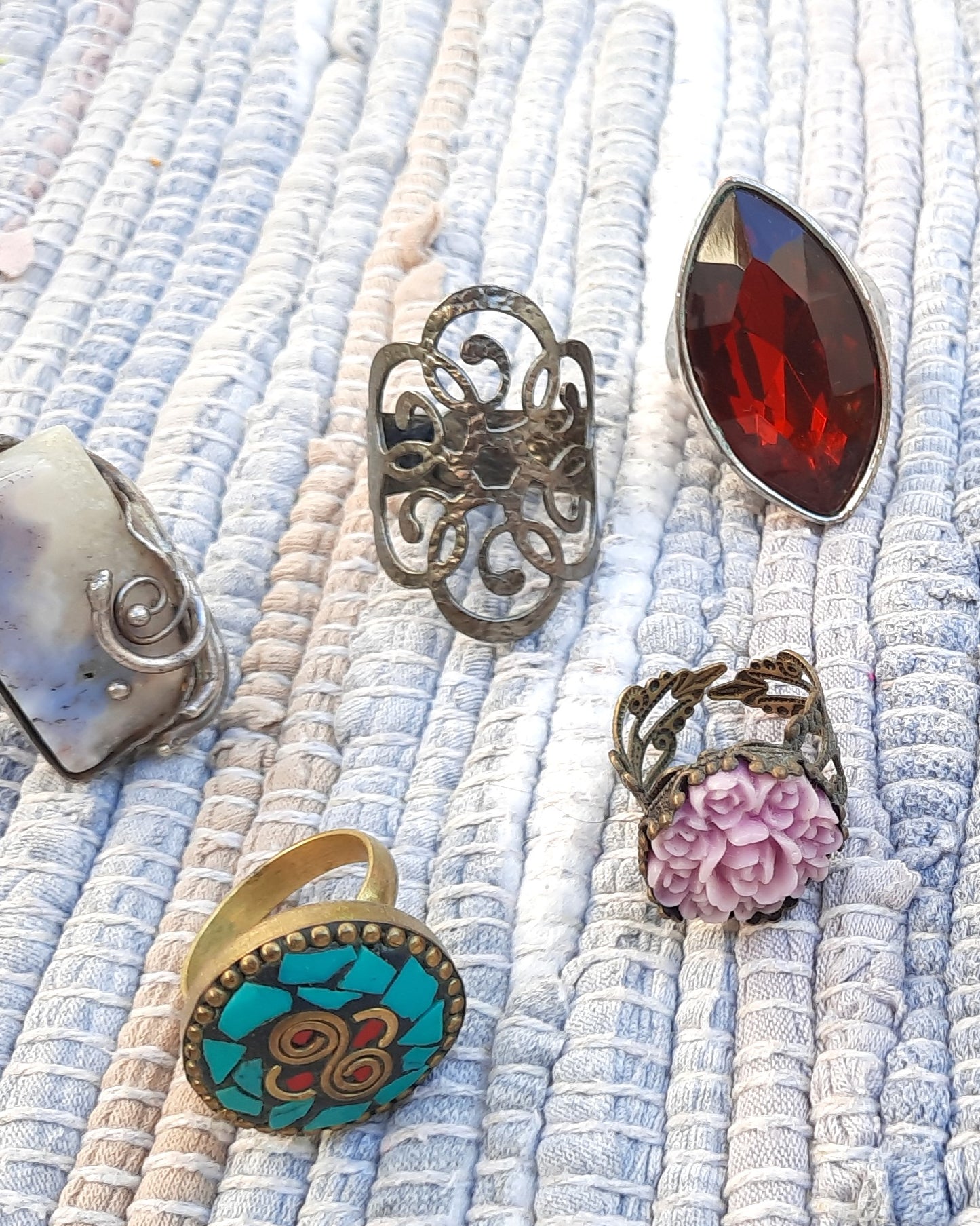 Vintage 925 Sterling Silver Adjustable Ring