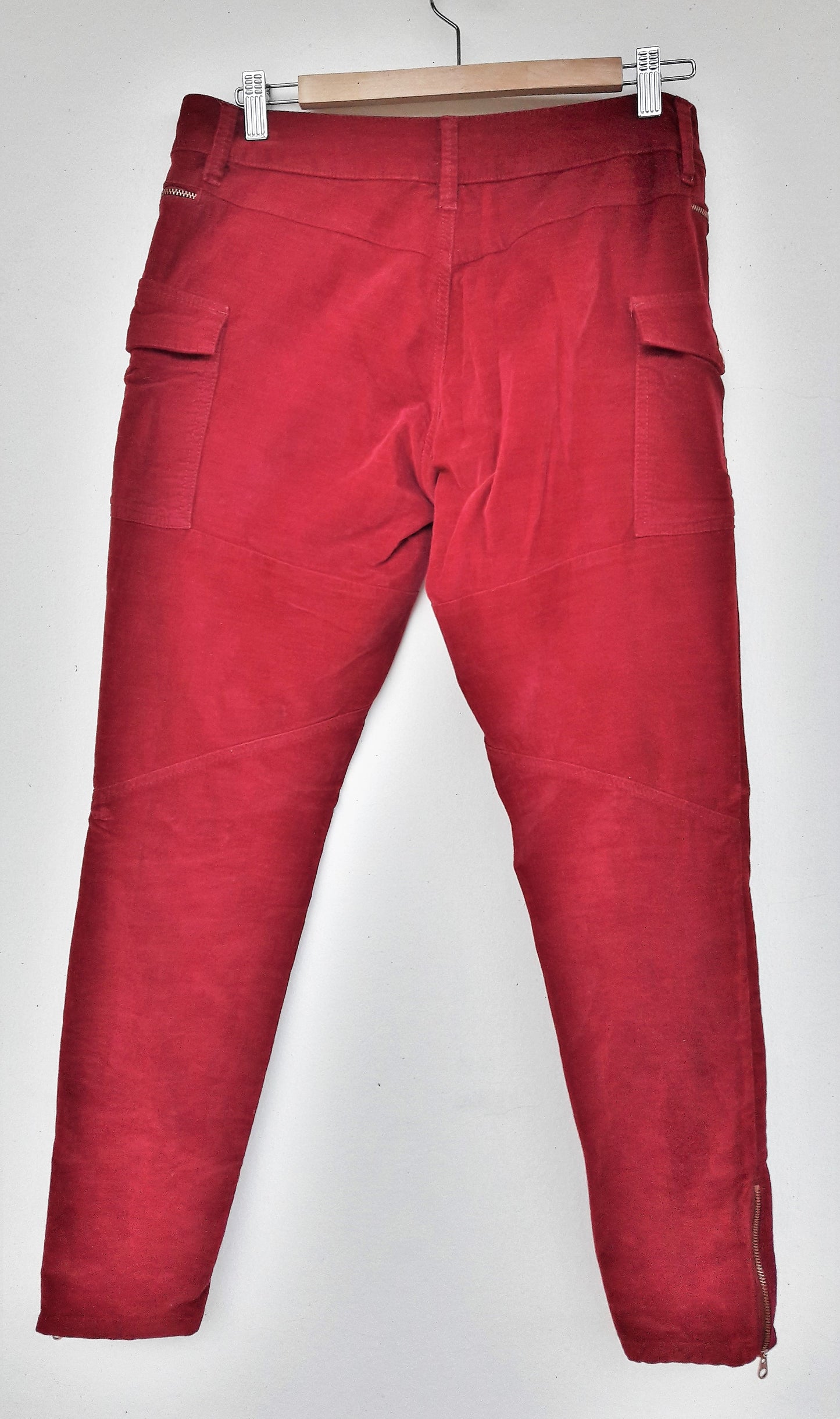 Deep Red Ted Baker Cargo Trousers