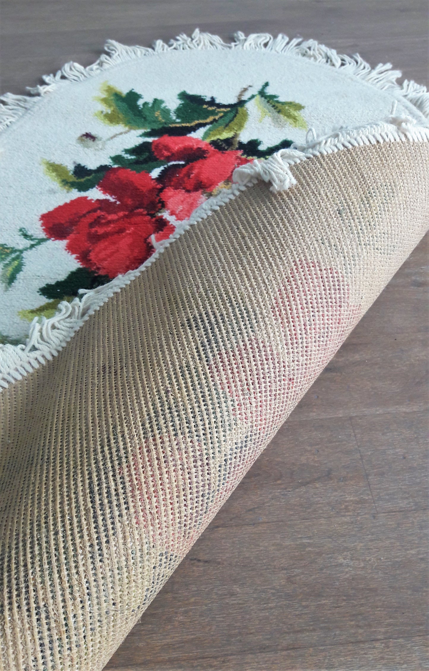 Beautiful Vintage Floral Romantic Tassle Carpets