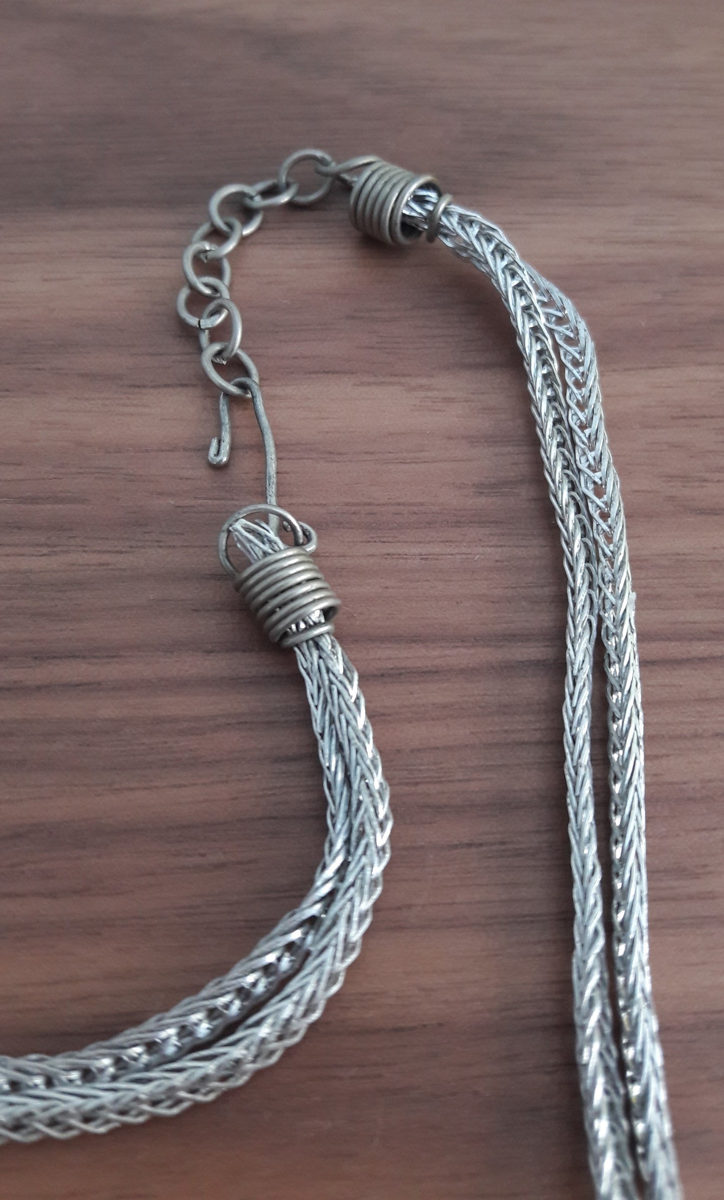 Ethnic Red Stone Chandelier Necklace