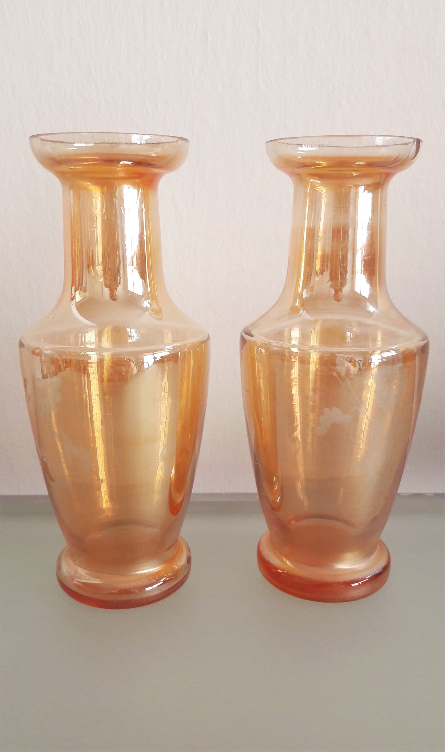 Vintage Carnival Glass Mini Vases