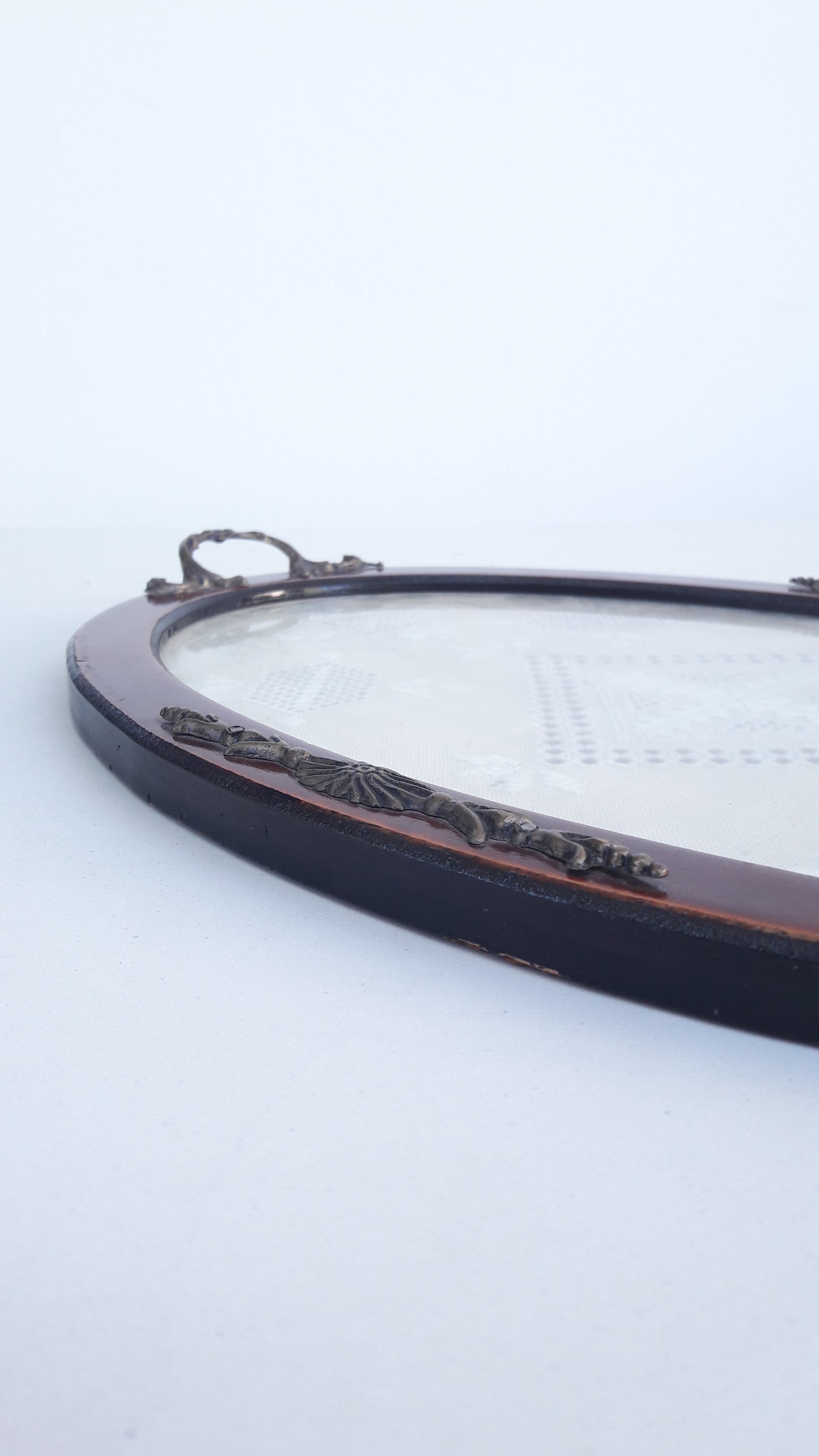 Vintage Lefkara Lace Serving Tray