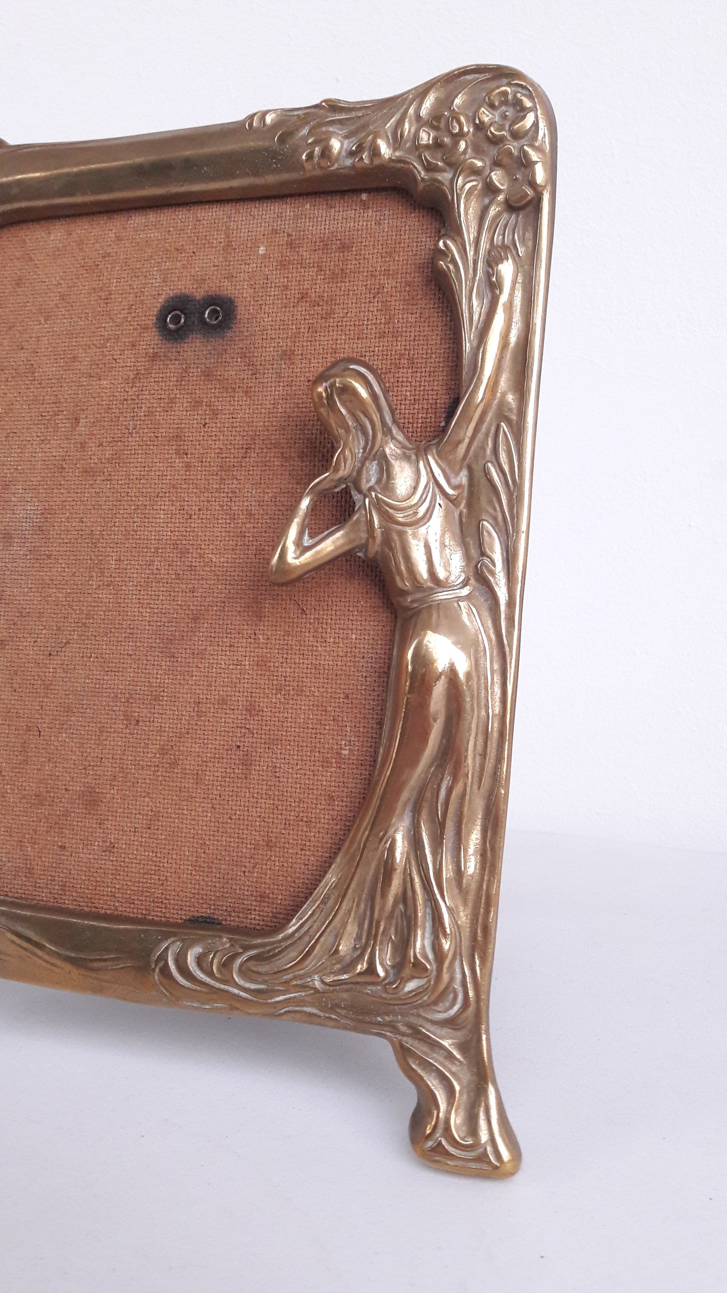 Vintage Art Nouveau Brass Frame