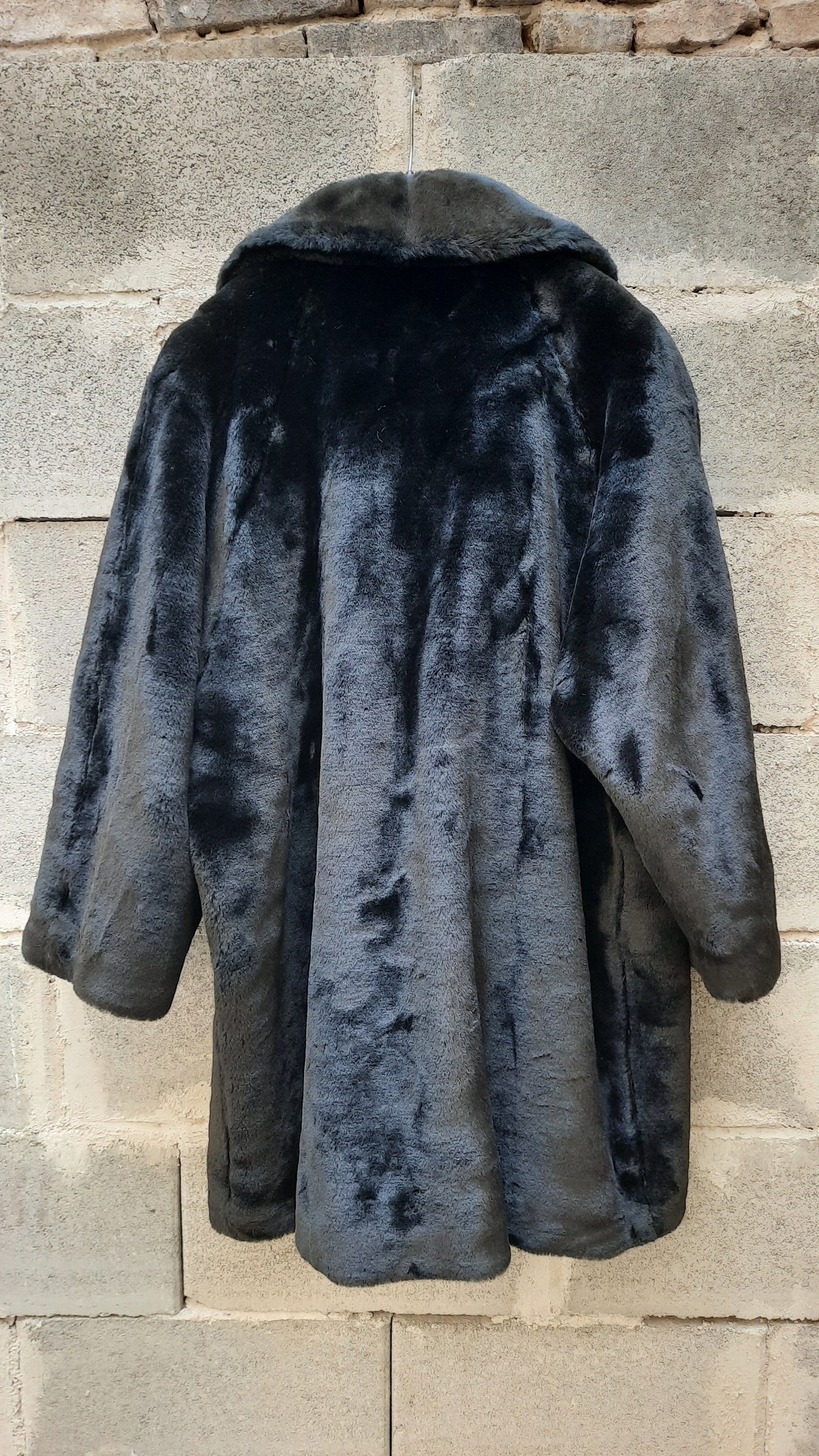 Vintage Black Faux Fur "Hamells" Coat