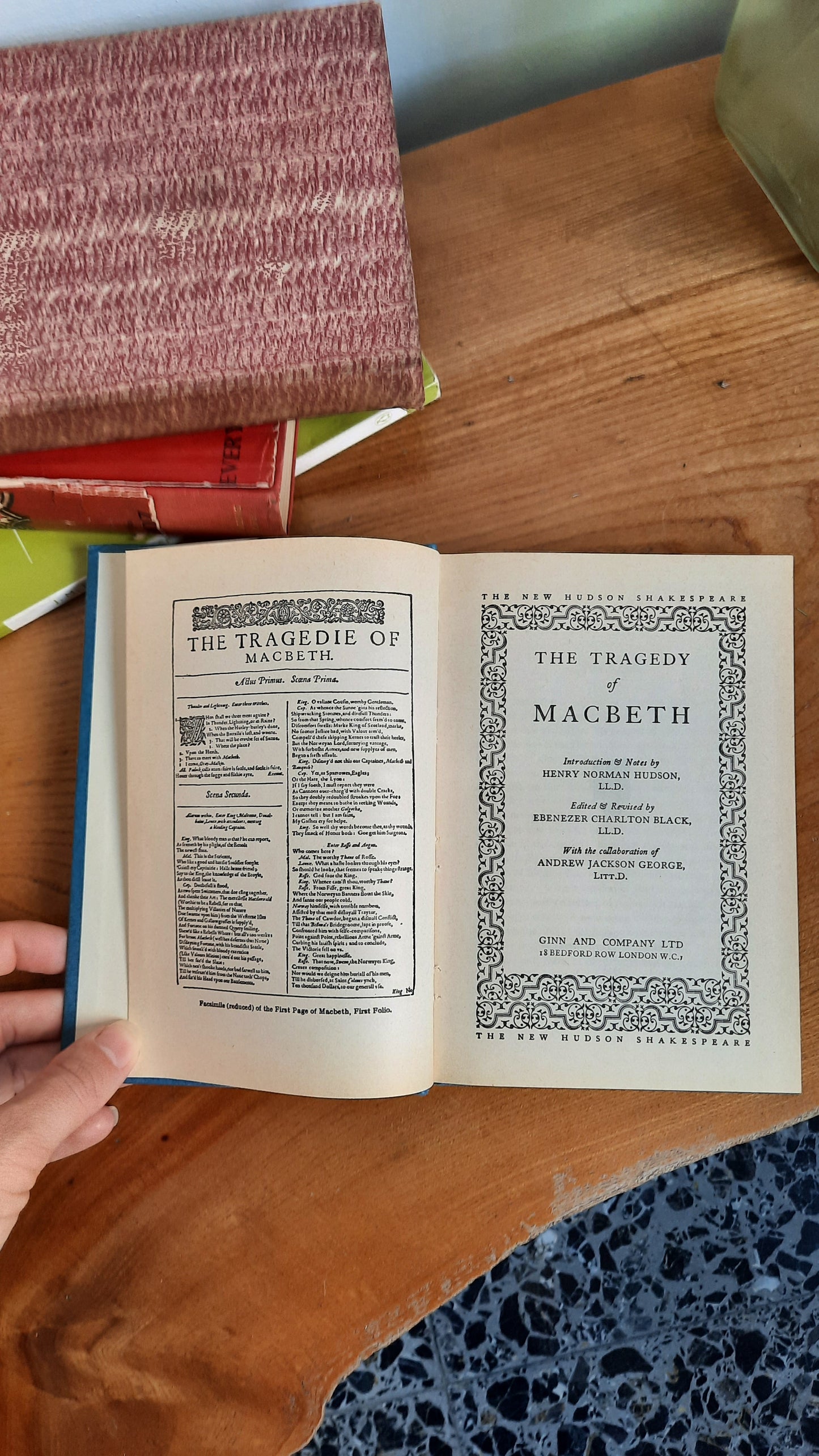 "The New Hudson Shakespeare: The Tragedy of MacBeth" 1965