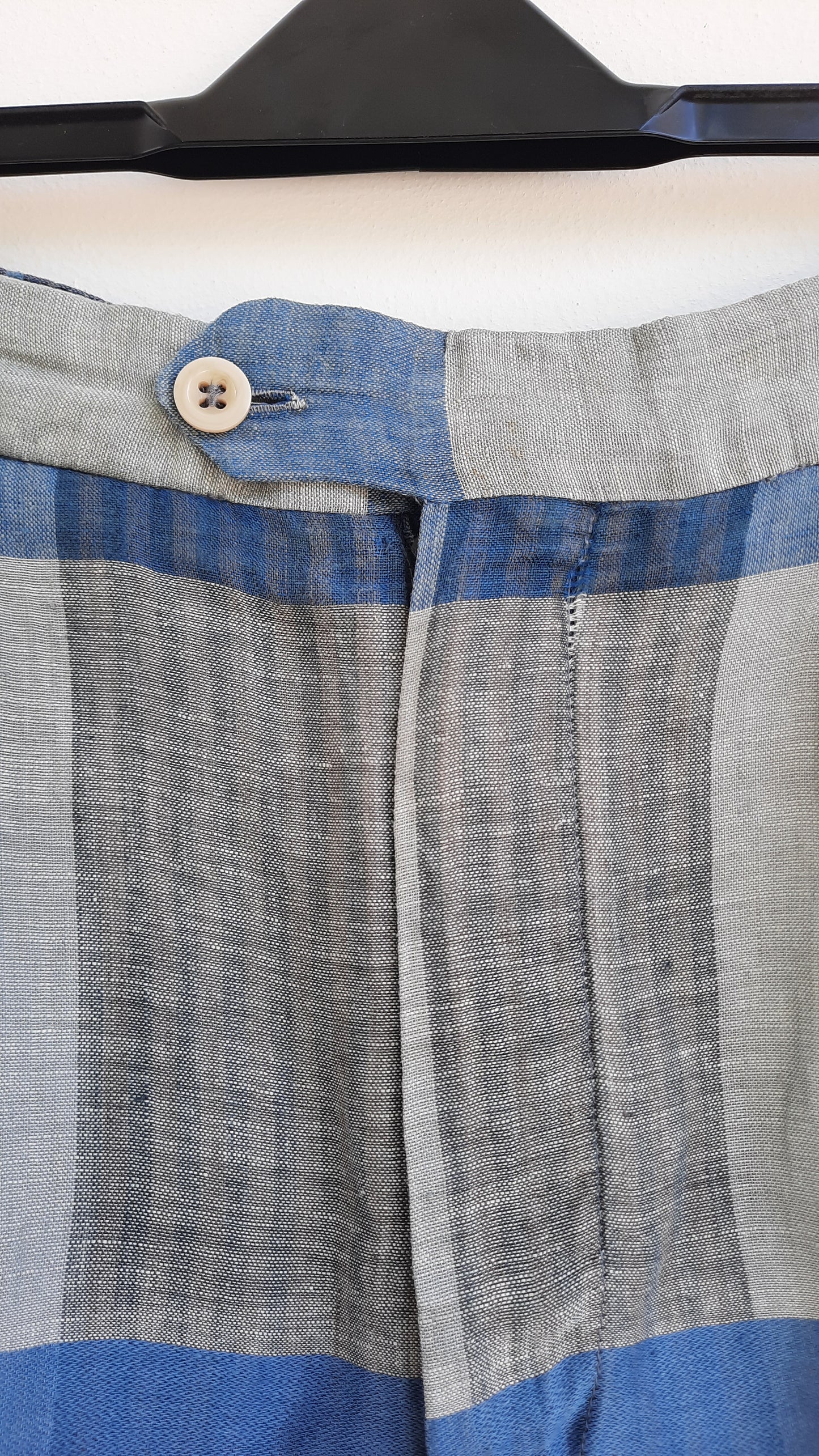 Vintage Missoni Classic Plaid Linen Shorts