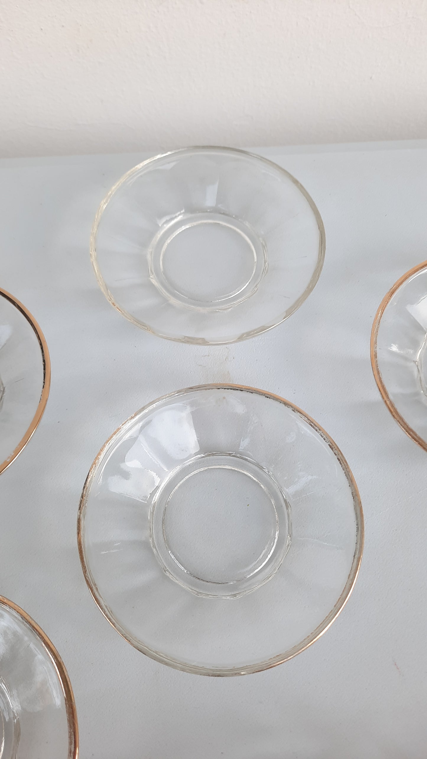 Vintage Set x6 Spoon Dessert Plates