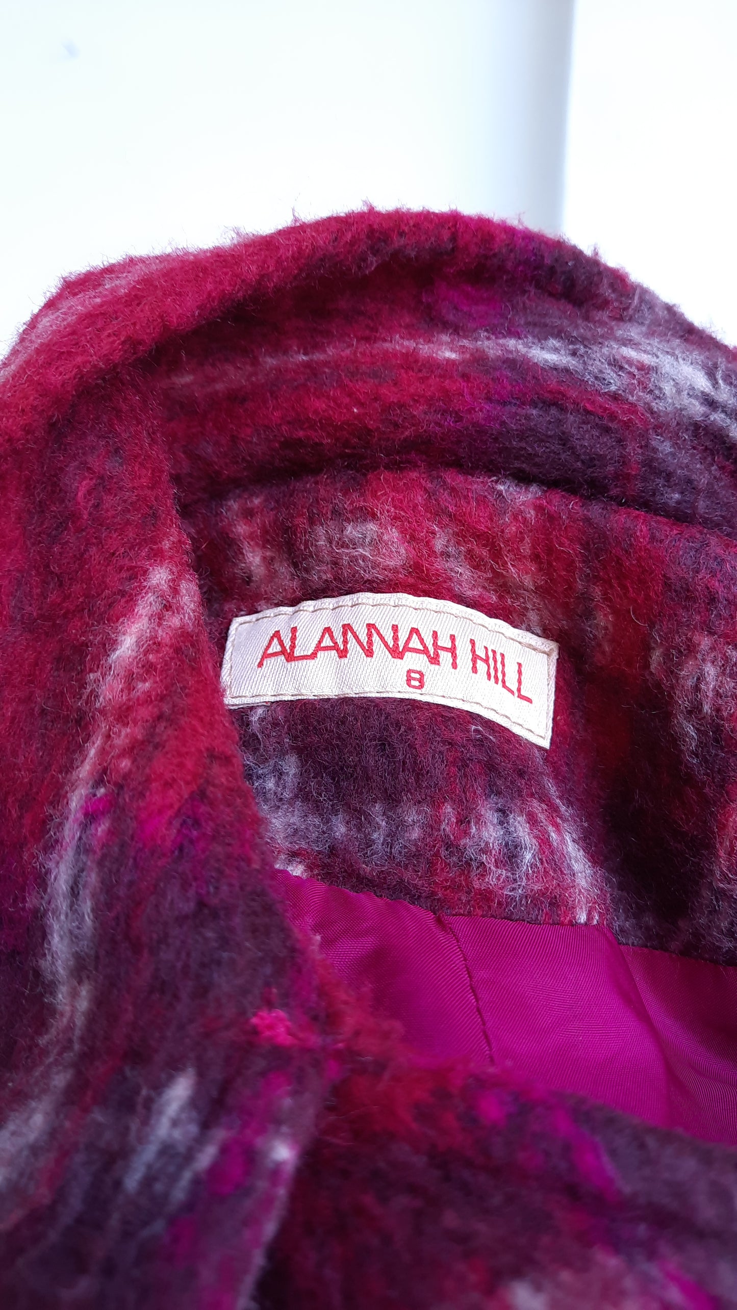 Vintage Alannah Hill Red Tartan Wool Coat