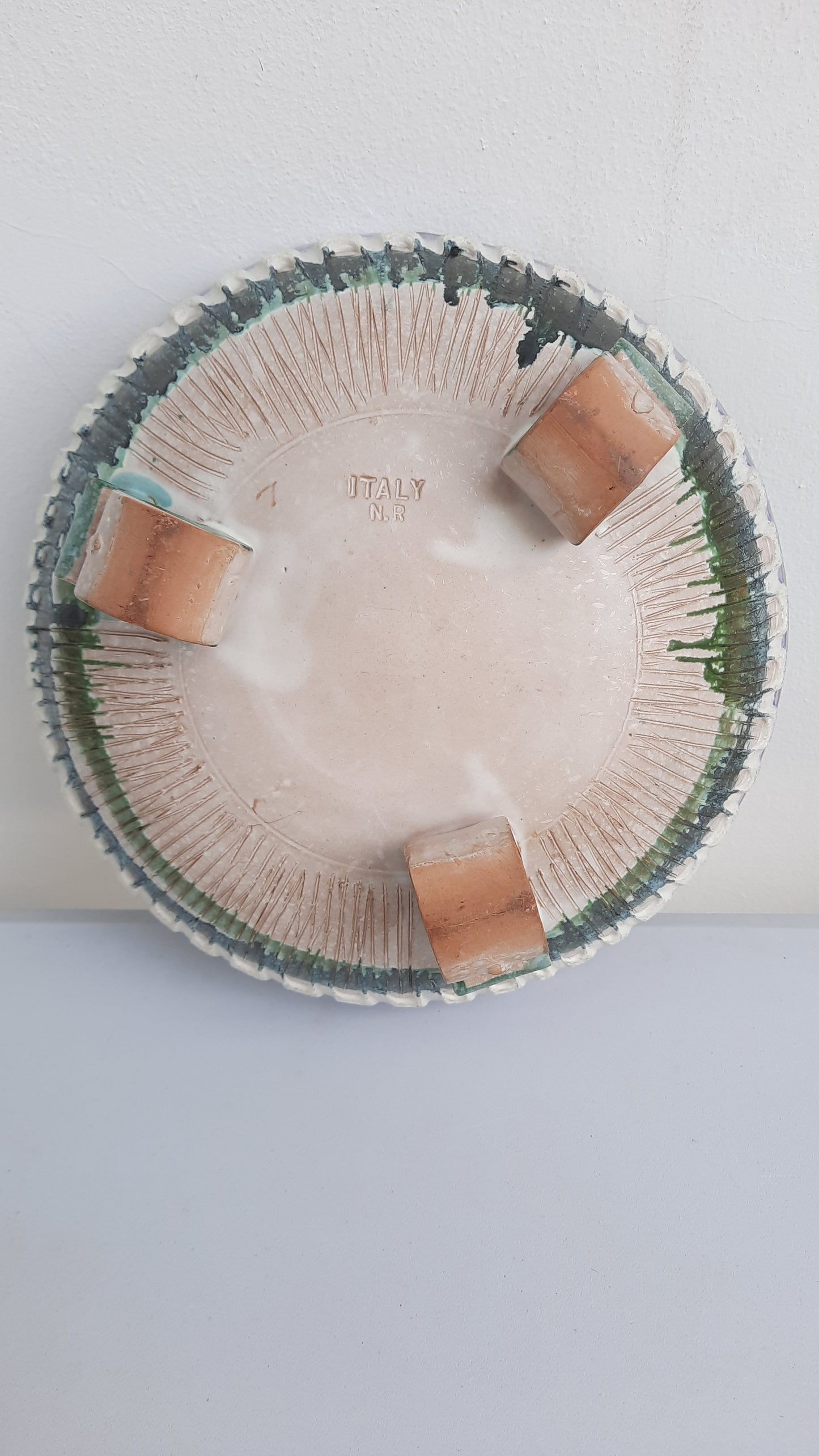 Rare Vintage Italian "Nuovo Rinascimento" Footed Bowl