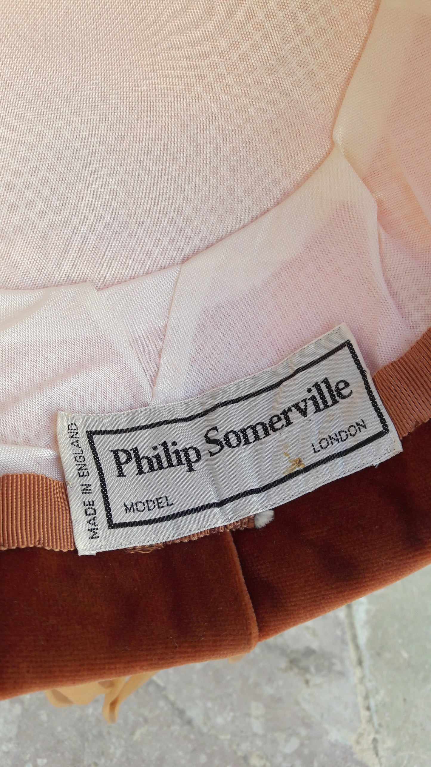 Vintage Philip Somerville Woven Formal Hat