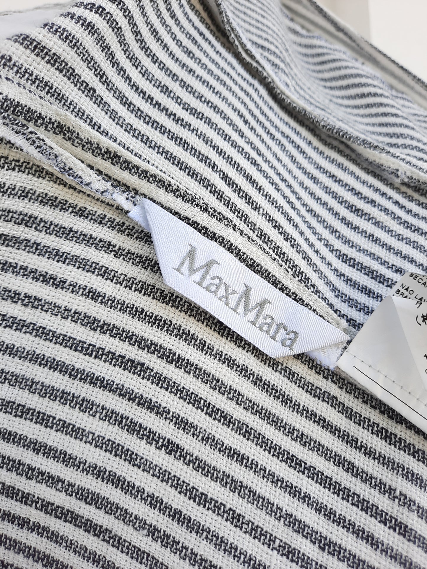 Max Mara Lightweight Striped Linen Blazer