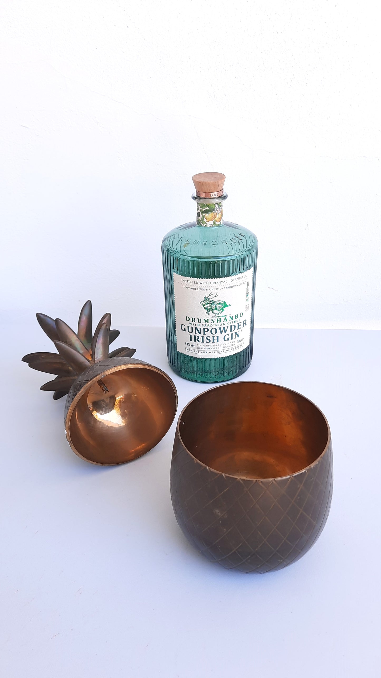 Rare Vintage Mid-century Brass Pineapple Ice Bucket