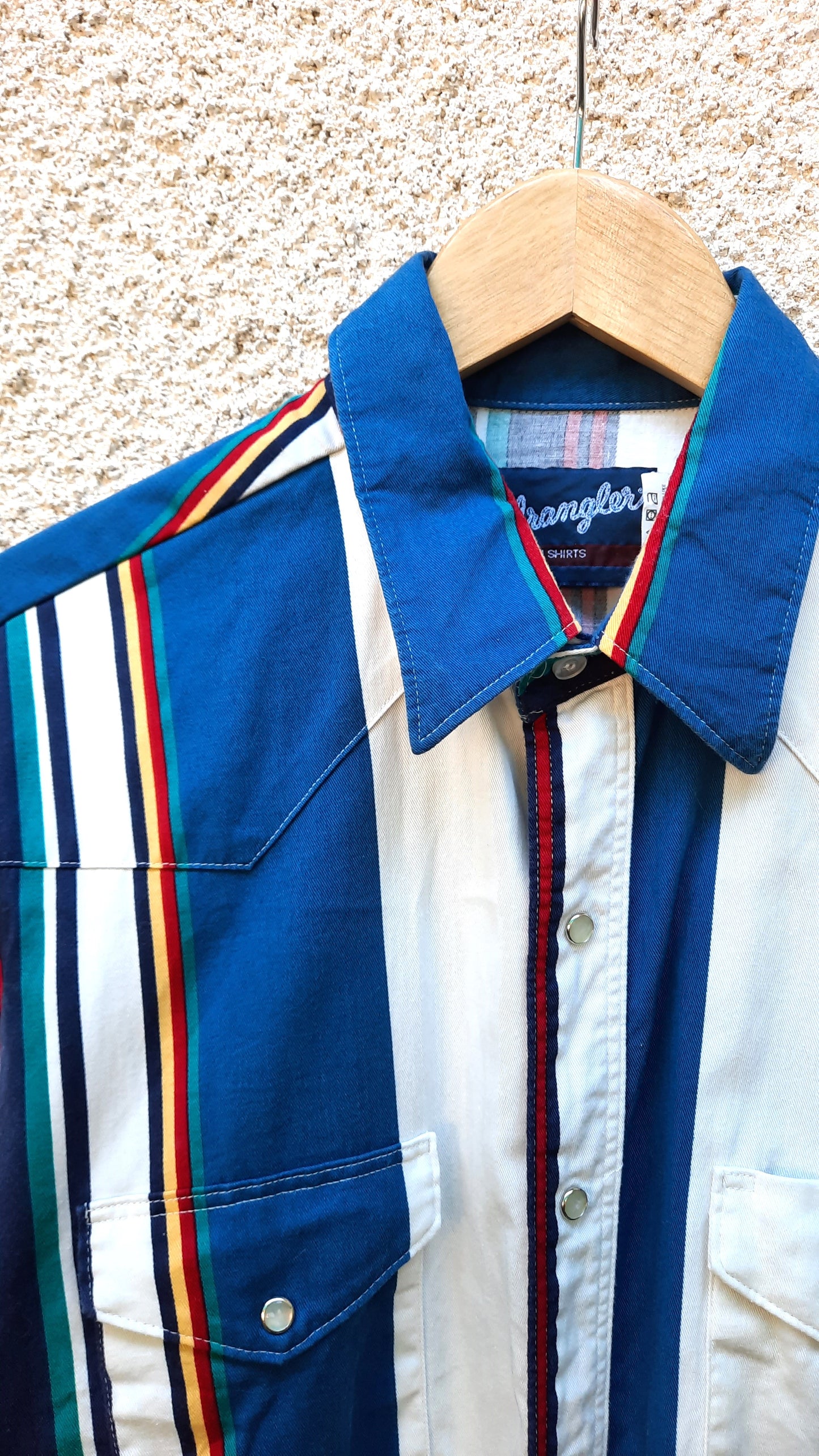 Vintage Wrangler Striped Western Shirt
