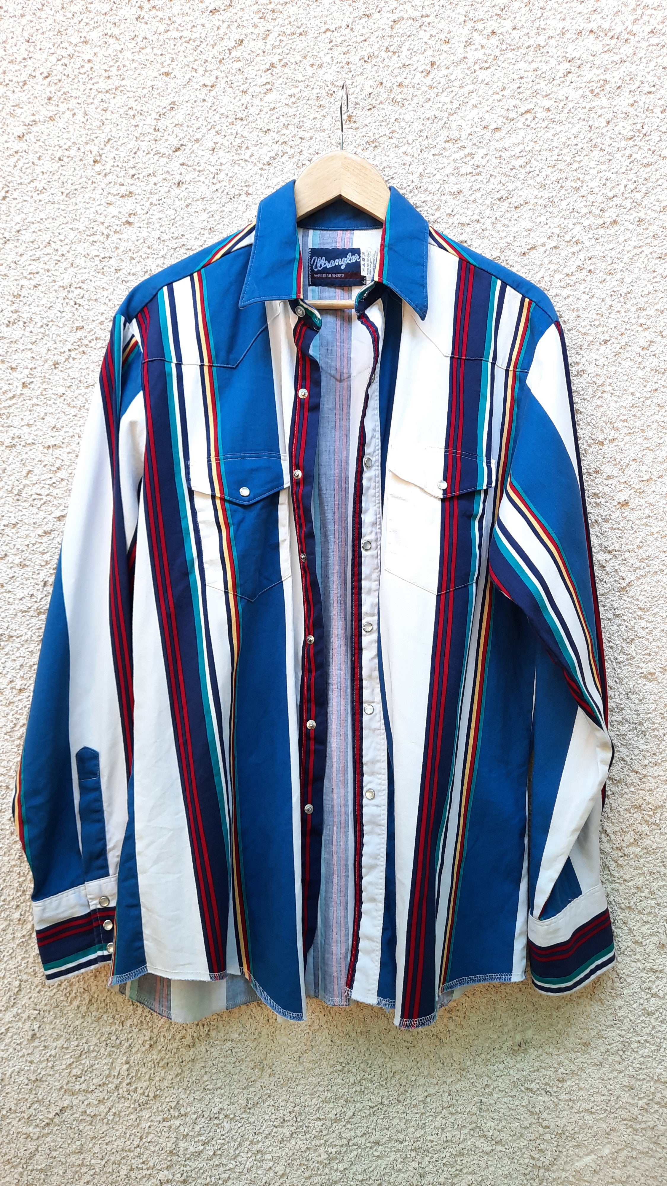 Vintage Wrangler Striped Western Shirt the collective concept