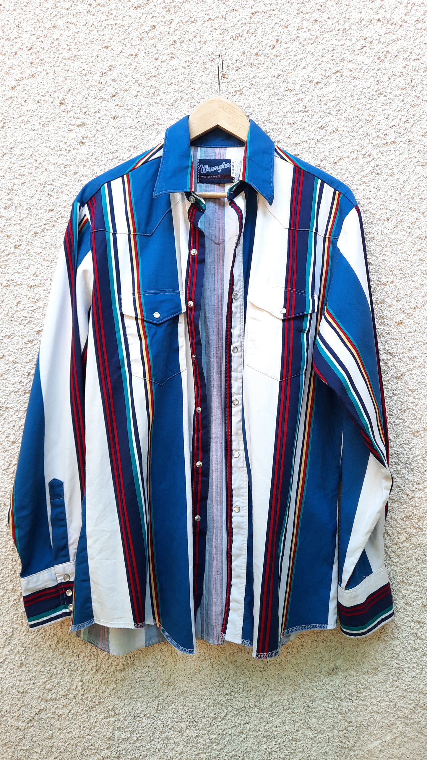 Vintage Wrangler Striped Western Shirt
