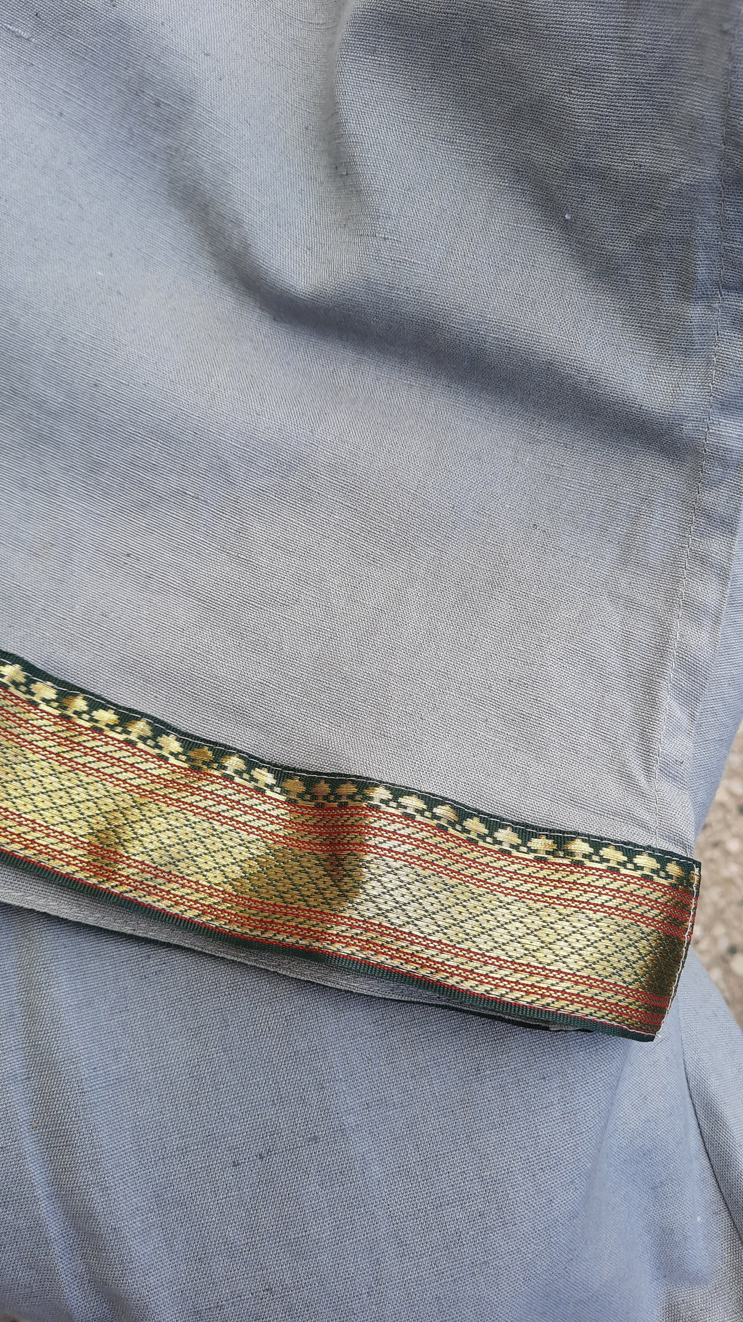 Vintage Indian Collarless Shirt Tunic