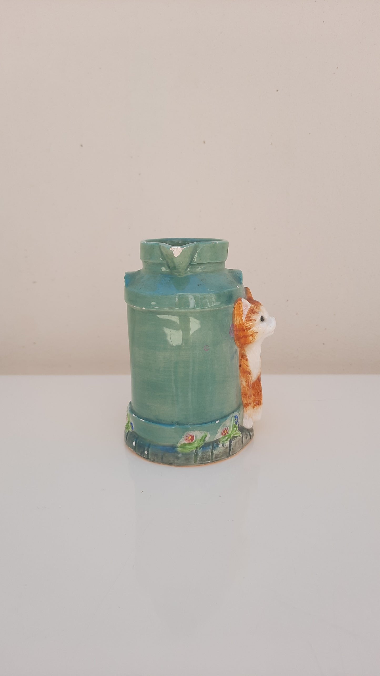 Vintage Ceramic Cat Creamer / Milk Jug