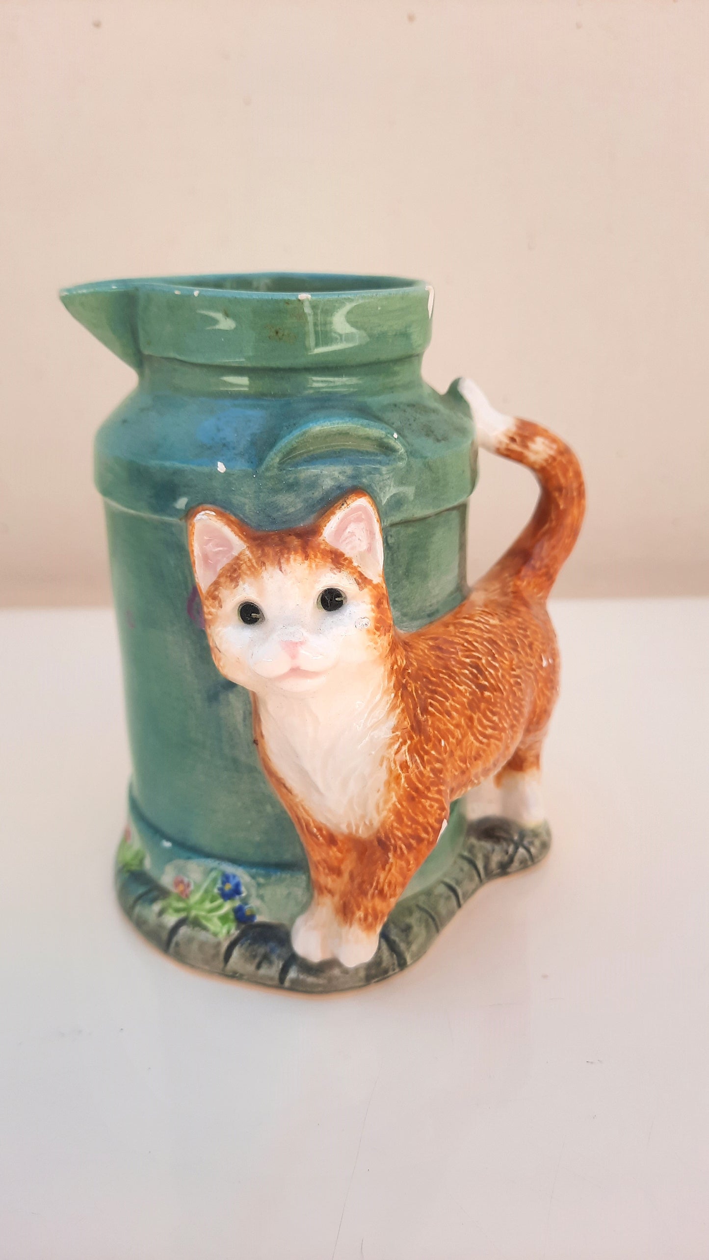 Vintage Ceramic Cat Creamer / Milk Jug