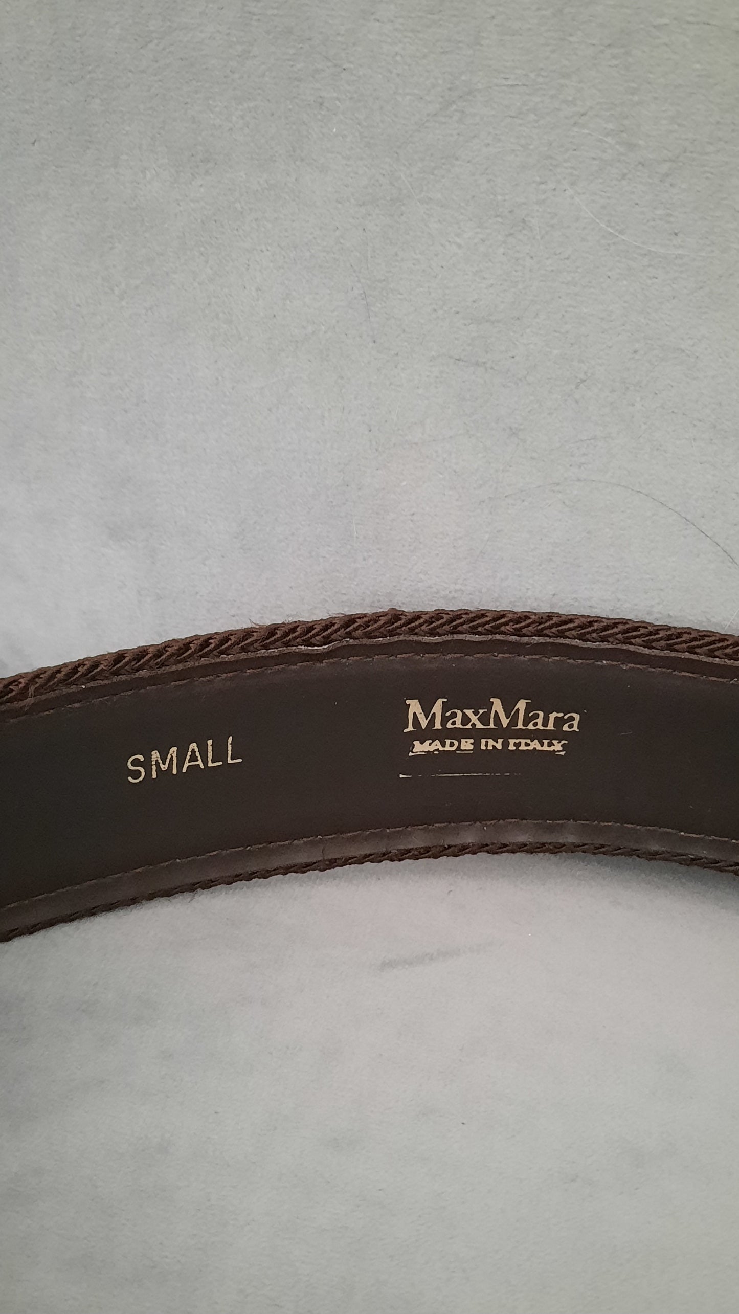 MaxMara Vintage Brown Suede Leather Belt