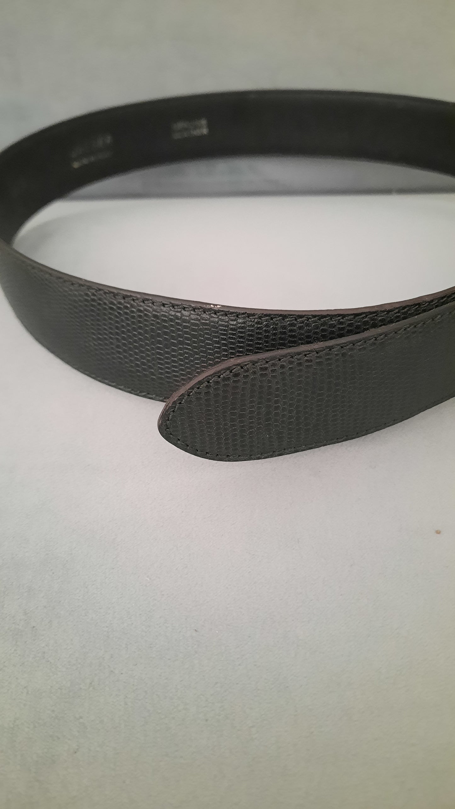 Jaeger Vintage Snakeskin Effect Leather Belt