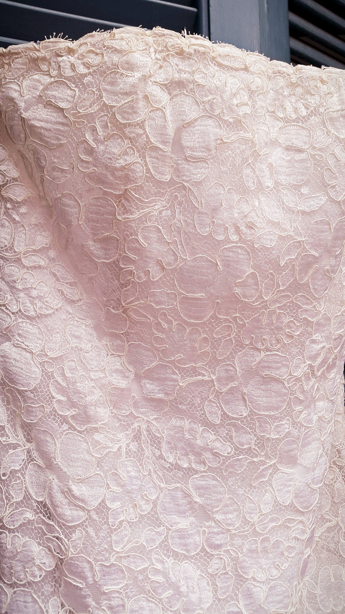 Vintage Victor Costa Strapless Lace Dress