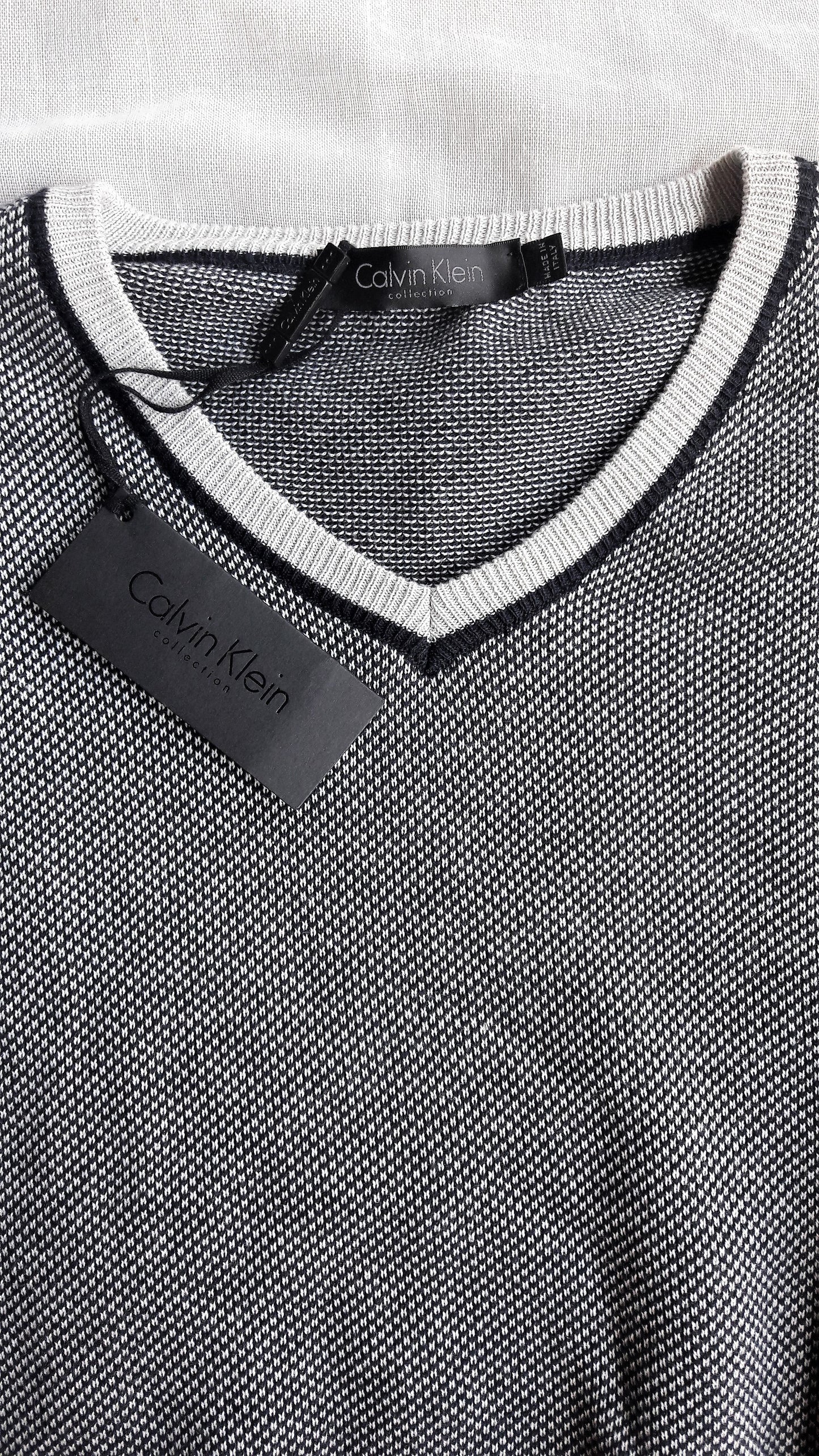Calvin Klein Collection V-Neck Cotton Sweater