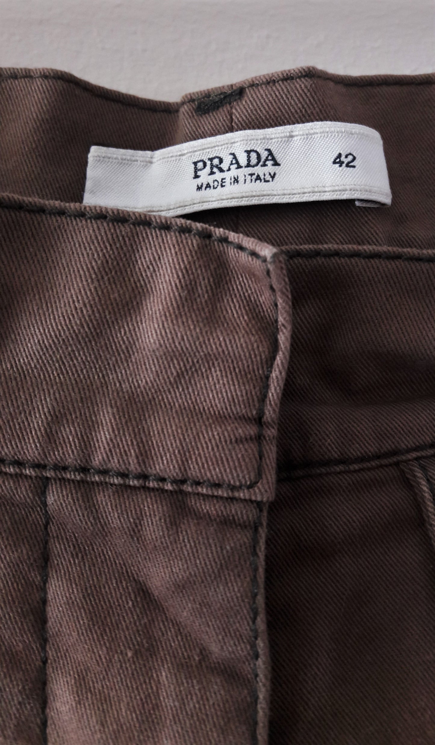 Ombré Prada Cropped Chino Trousers