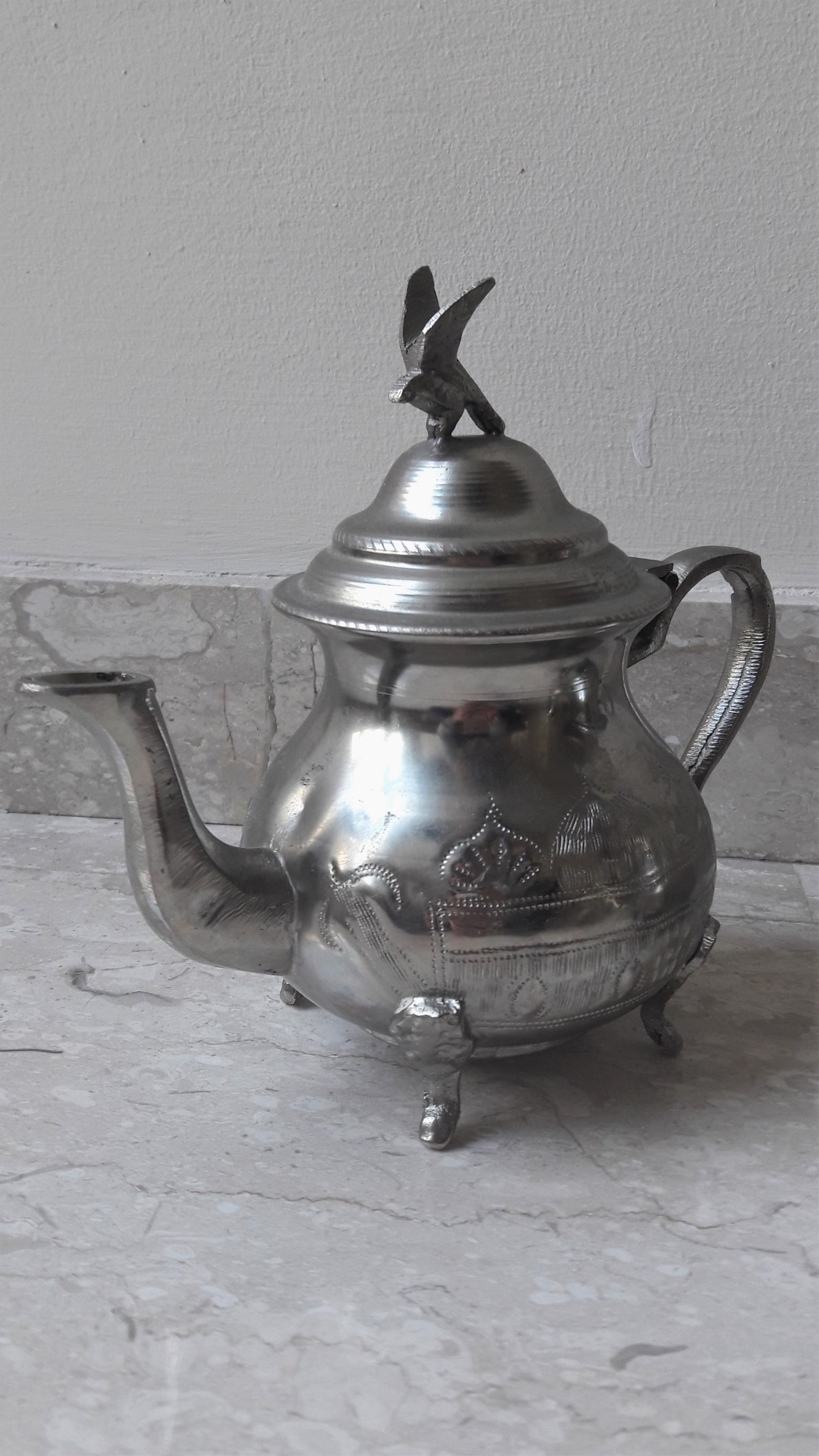 Vintage Pair of Silver Plated Teapots