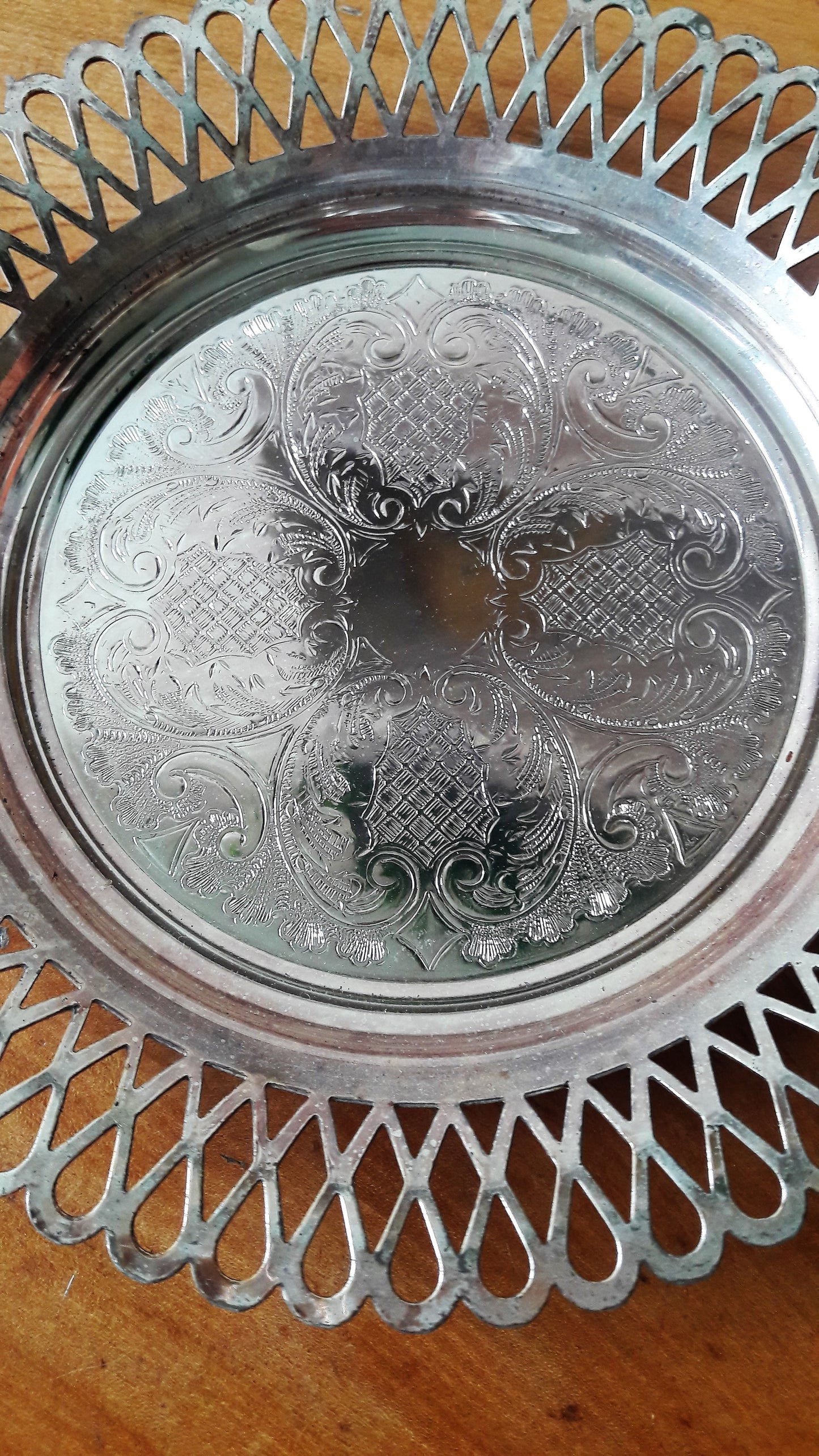 Vintage Cavalier Silver Plated Tray