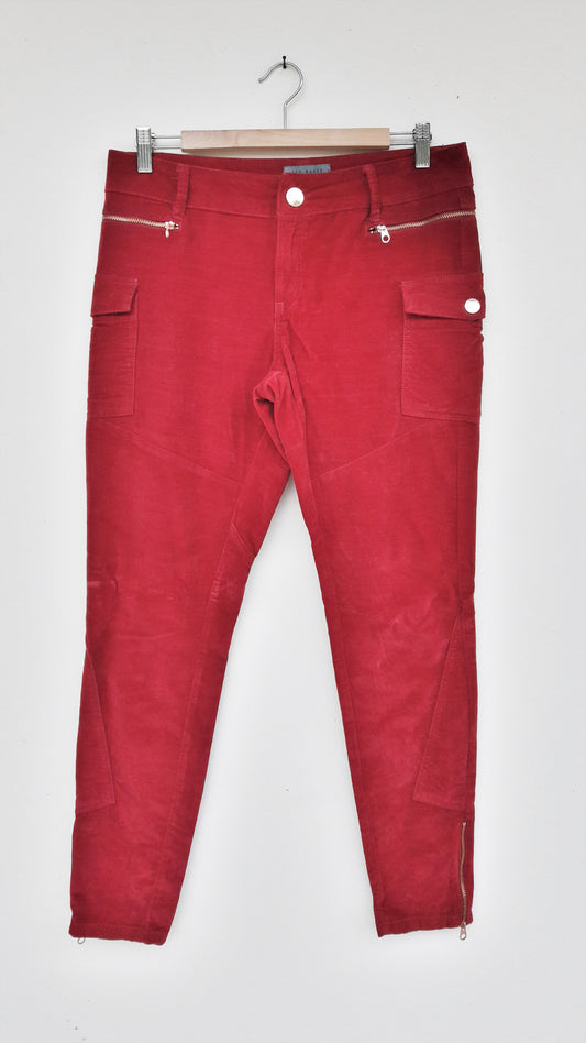 Deep Red Ted Baker Cargo Trousers
