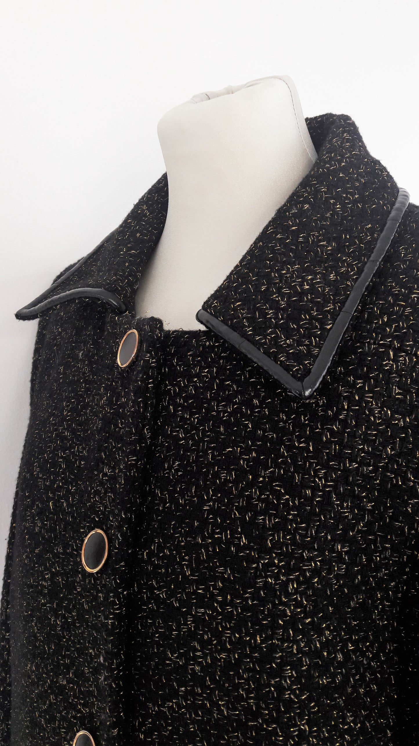 Tahari Classic Black Boucle Blazer Jacket