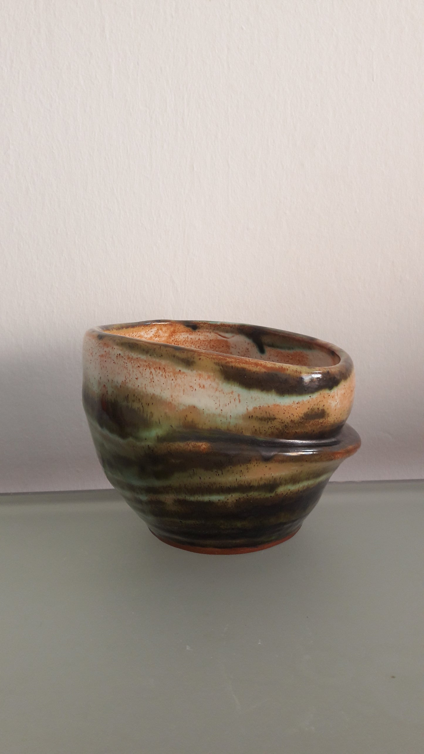 Handmade Asymmetrical Ceramic Planter