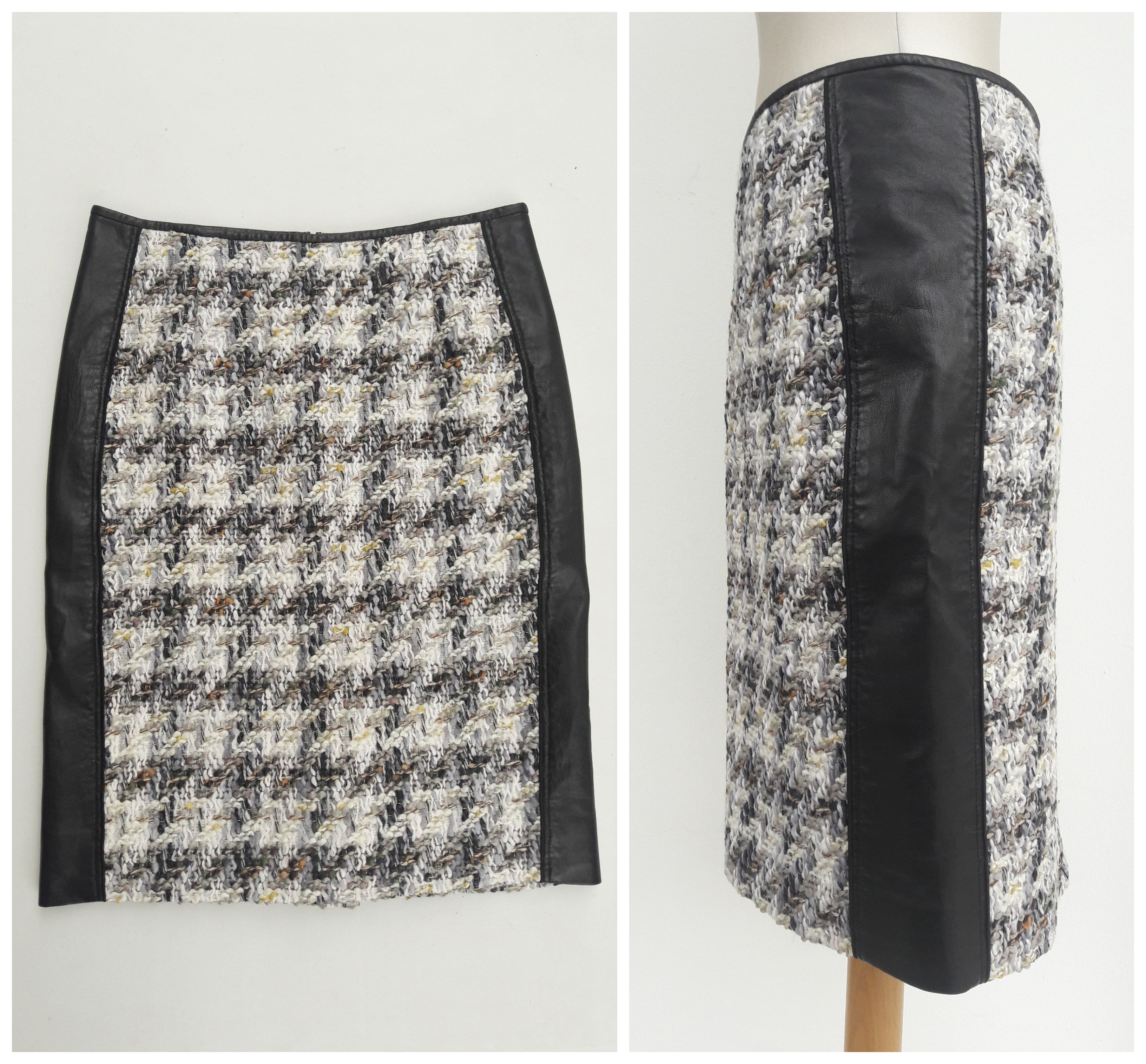 Mixed Fabric Reed Krakoff Pencil Skirt the collective concept