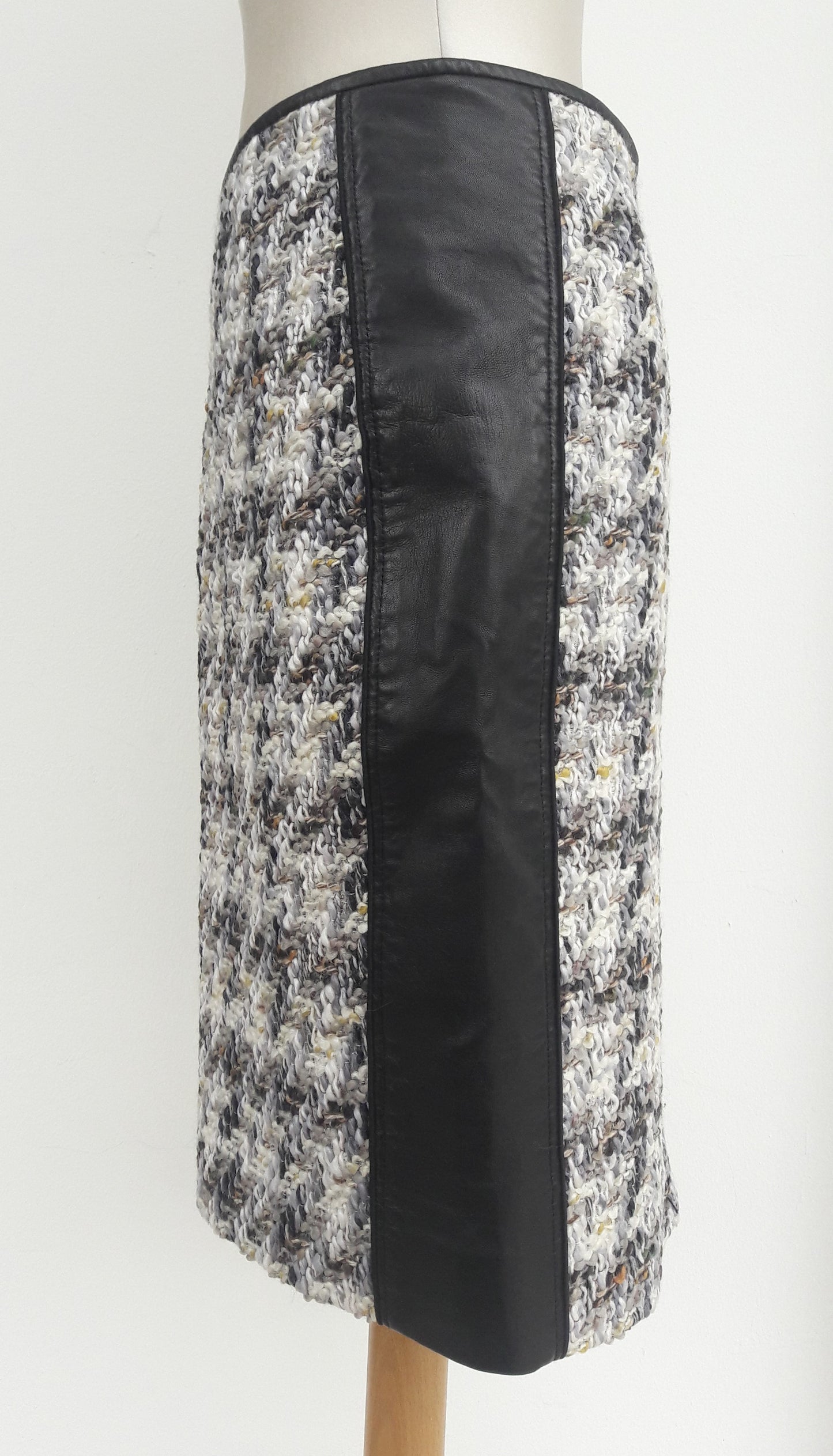 Mixed Fabric Reed Krakoff Pencil Skirt