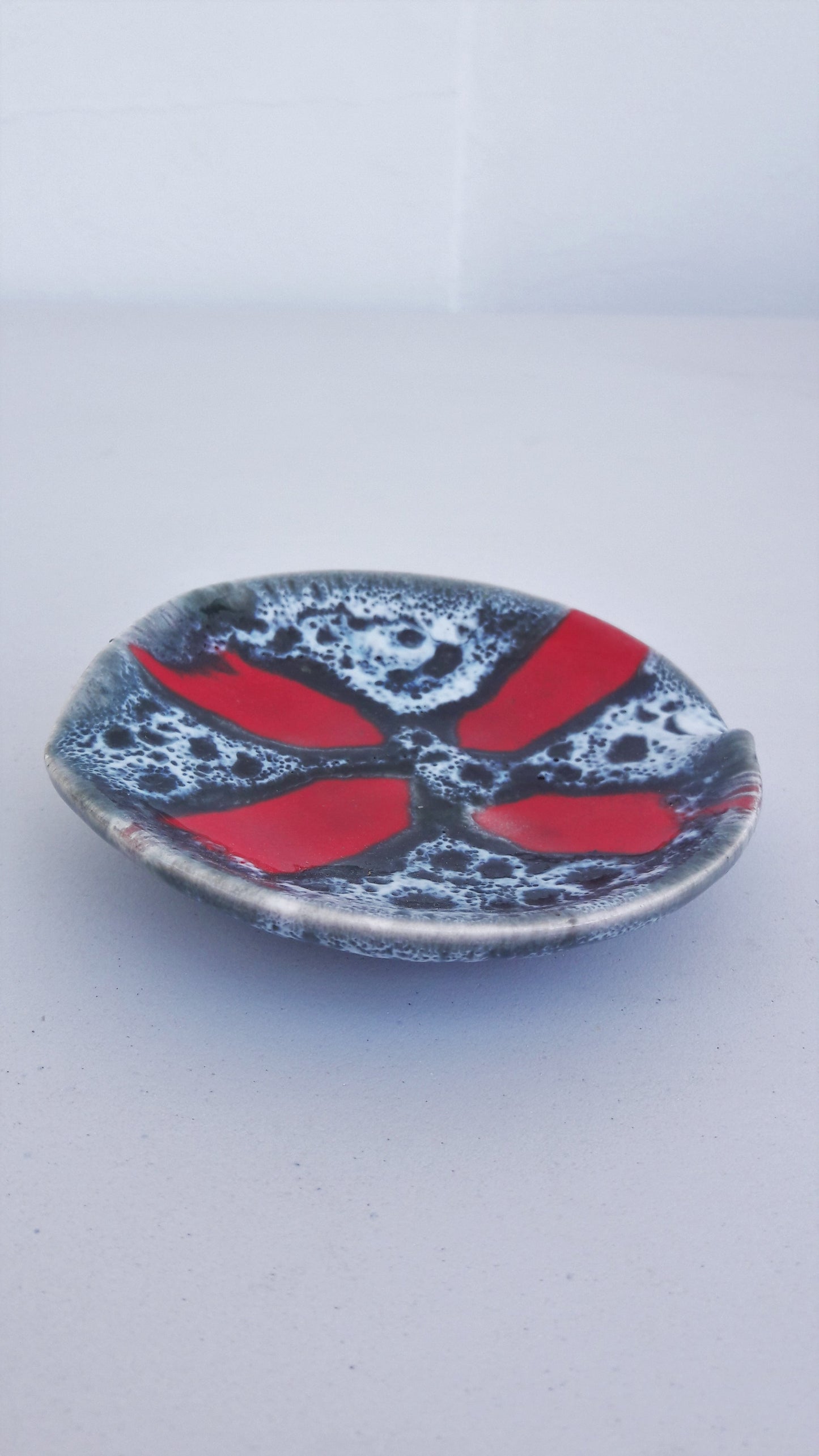 Vintage Lava Design Ceramic Dish/Ashtray
