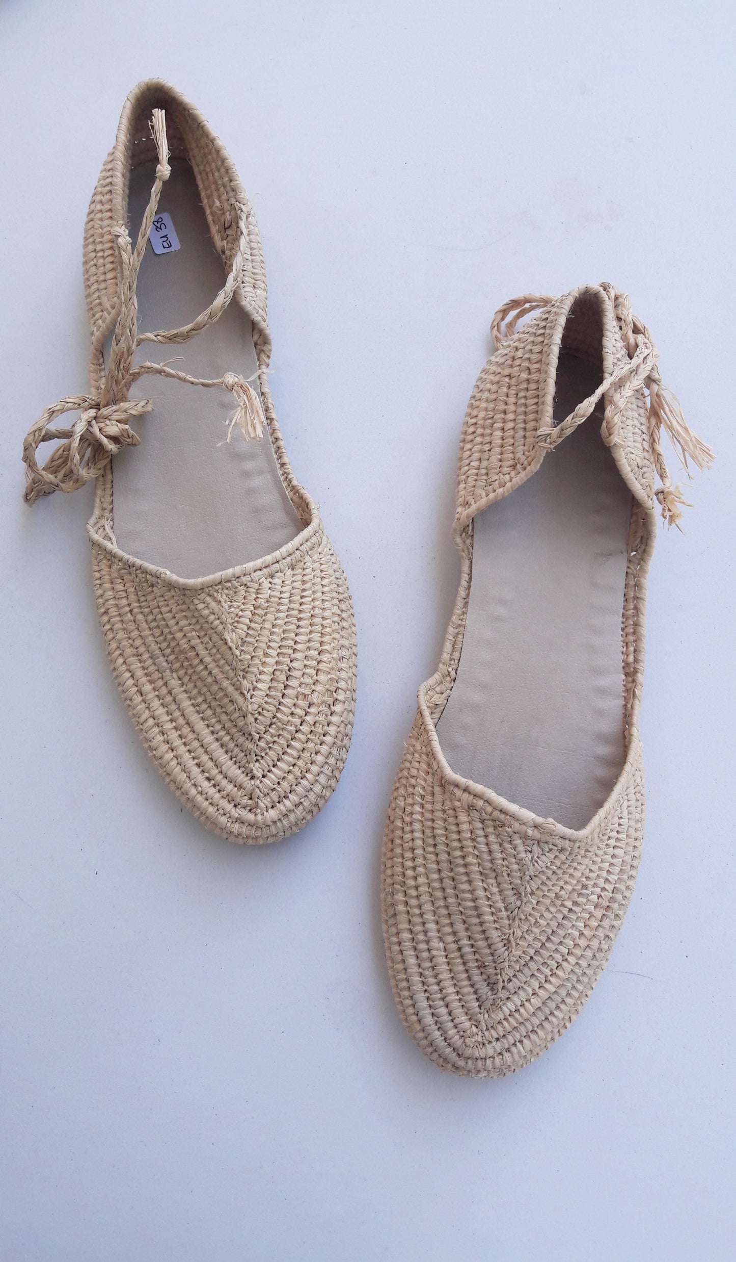 Handmade Moroccan Raffia Footwear