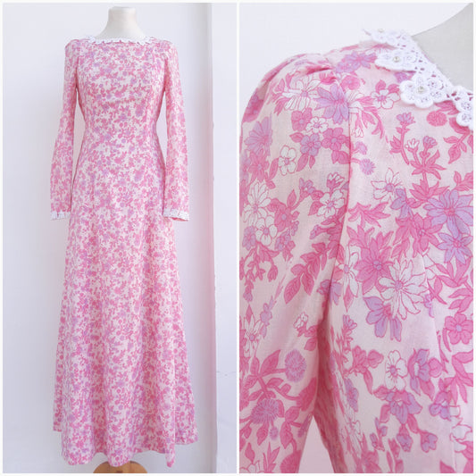 Vintage Floral Maxi Dress