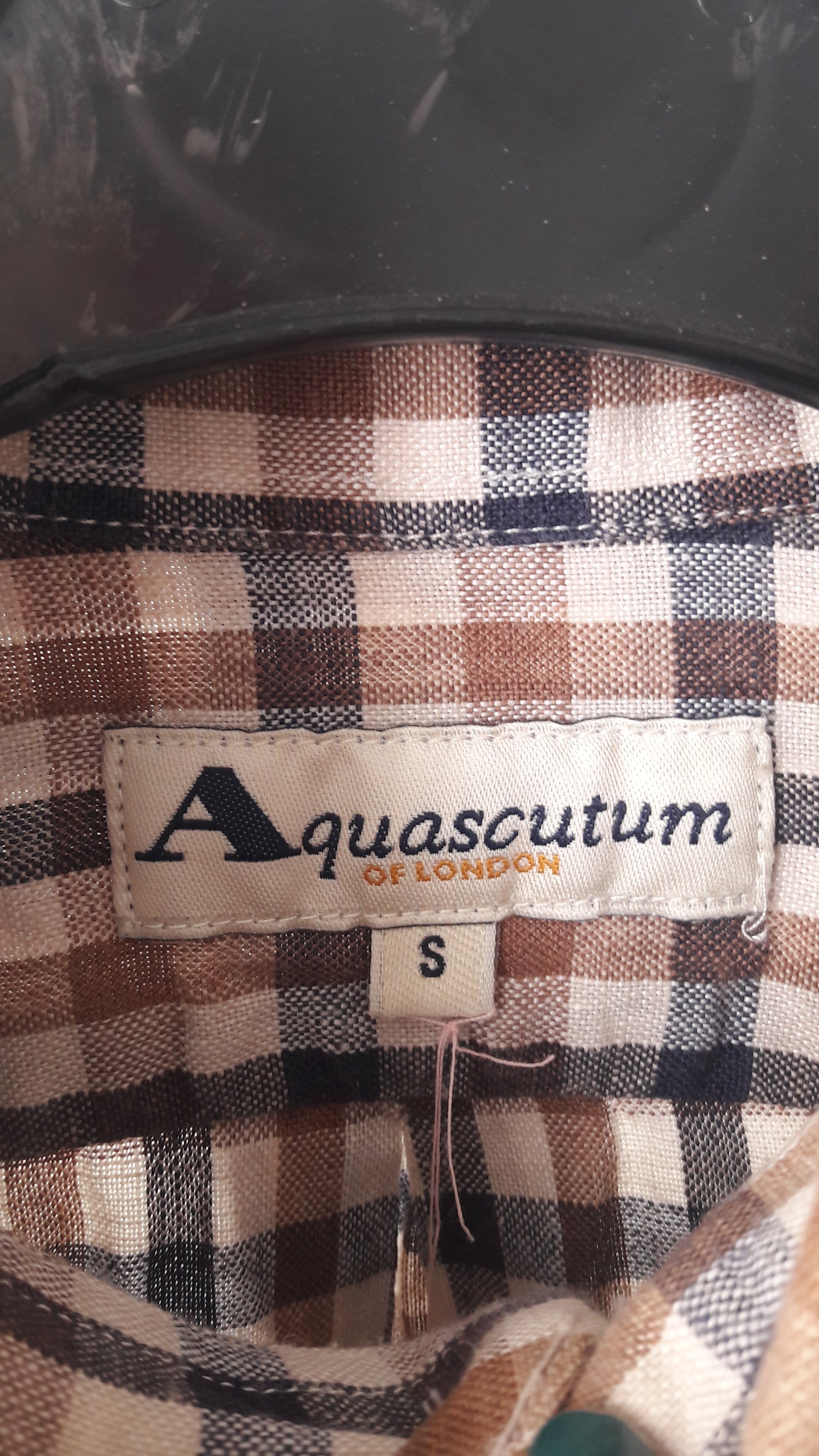 Vintage Aquascutum Gingham Linen Shirt the collective concept