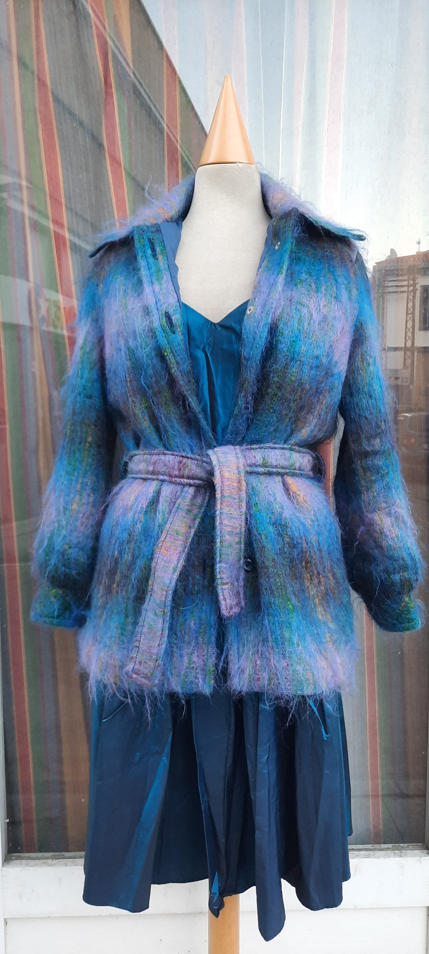 Vintage Fraser Cameron Mohair Wool Belted Coat