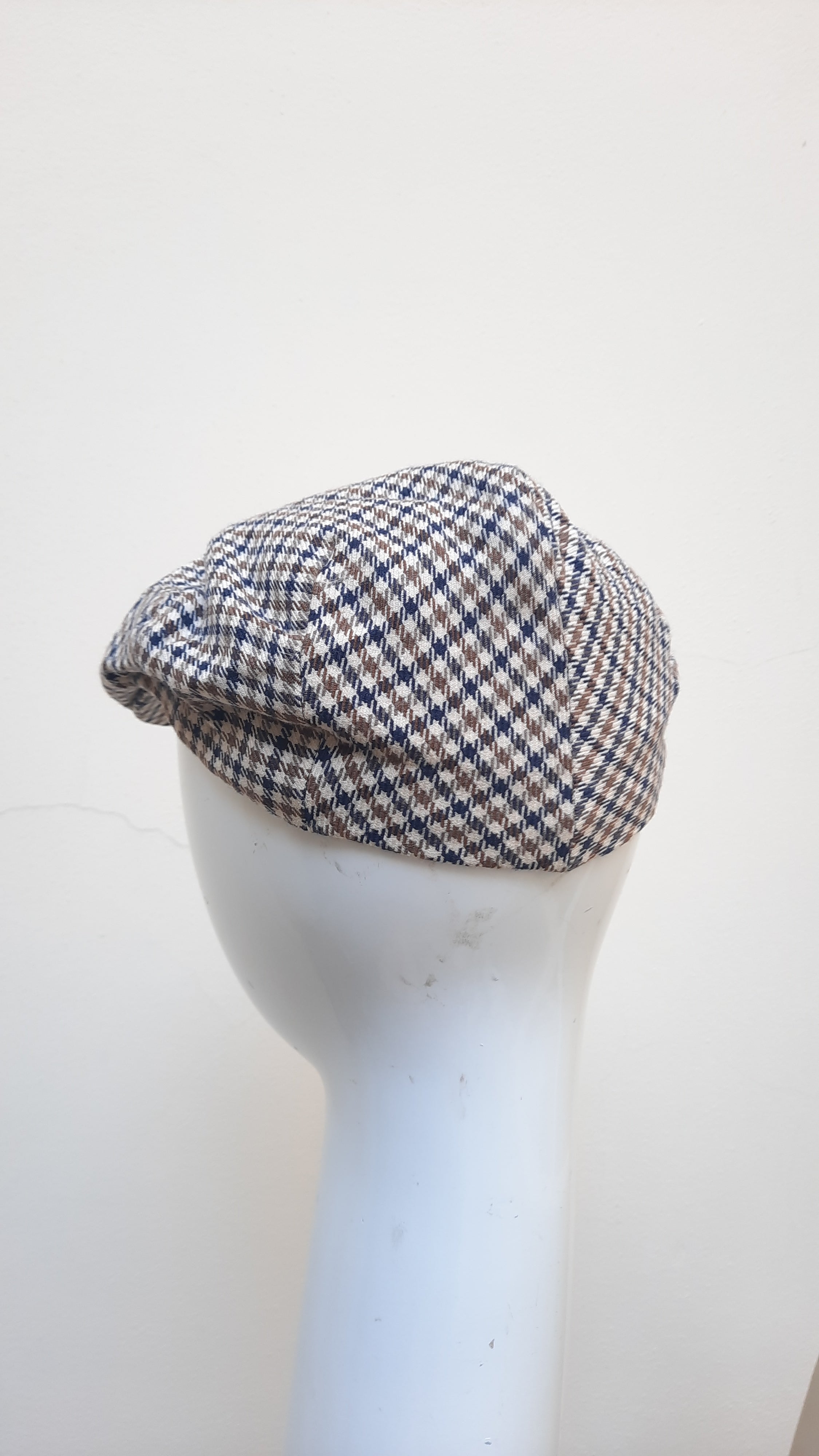 Vintage Aquascutum Checked Wool Flat Cap the collective concept