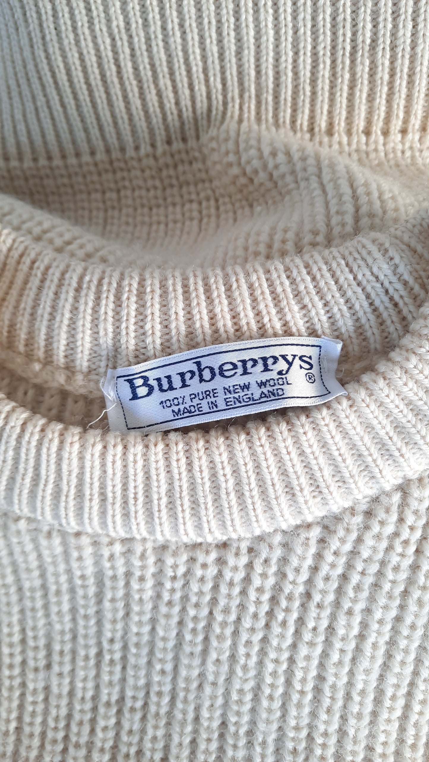Vintage Burberry Heavy Knit Jumper