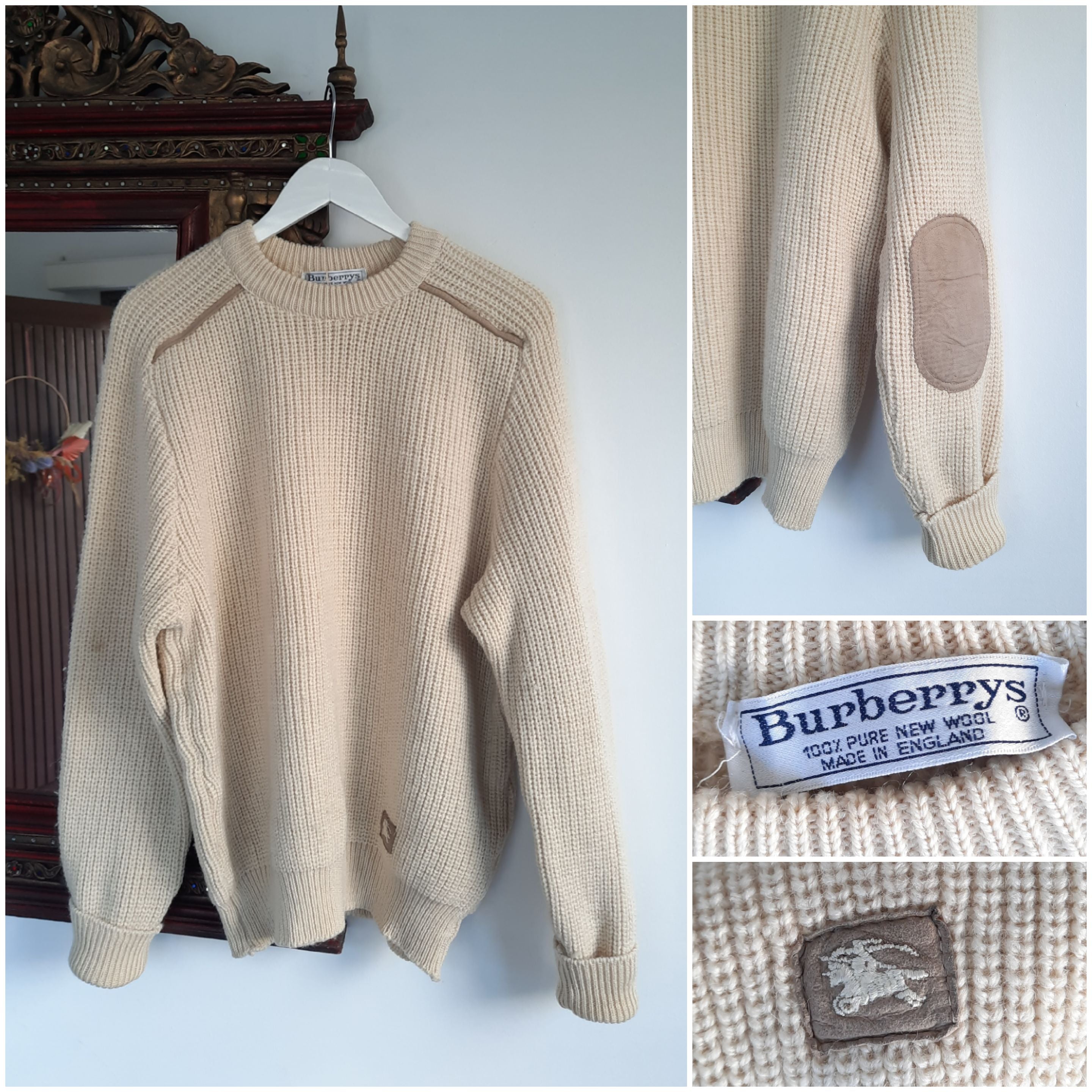 Vintage Burberry Heavy Knit Jumper – the collective concept