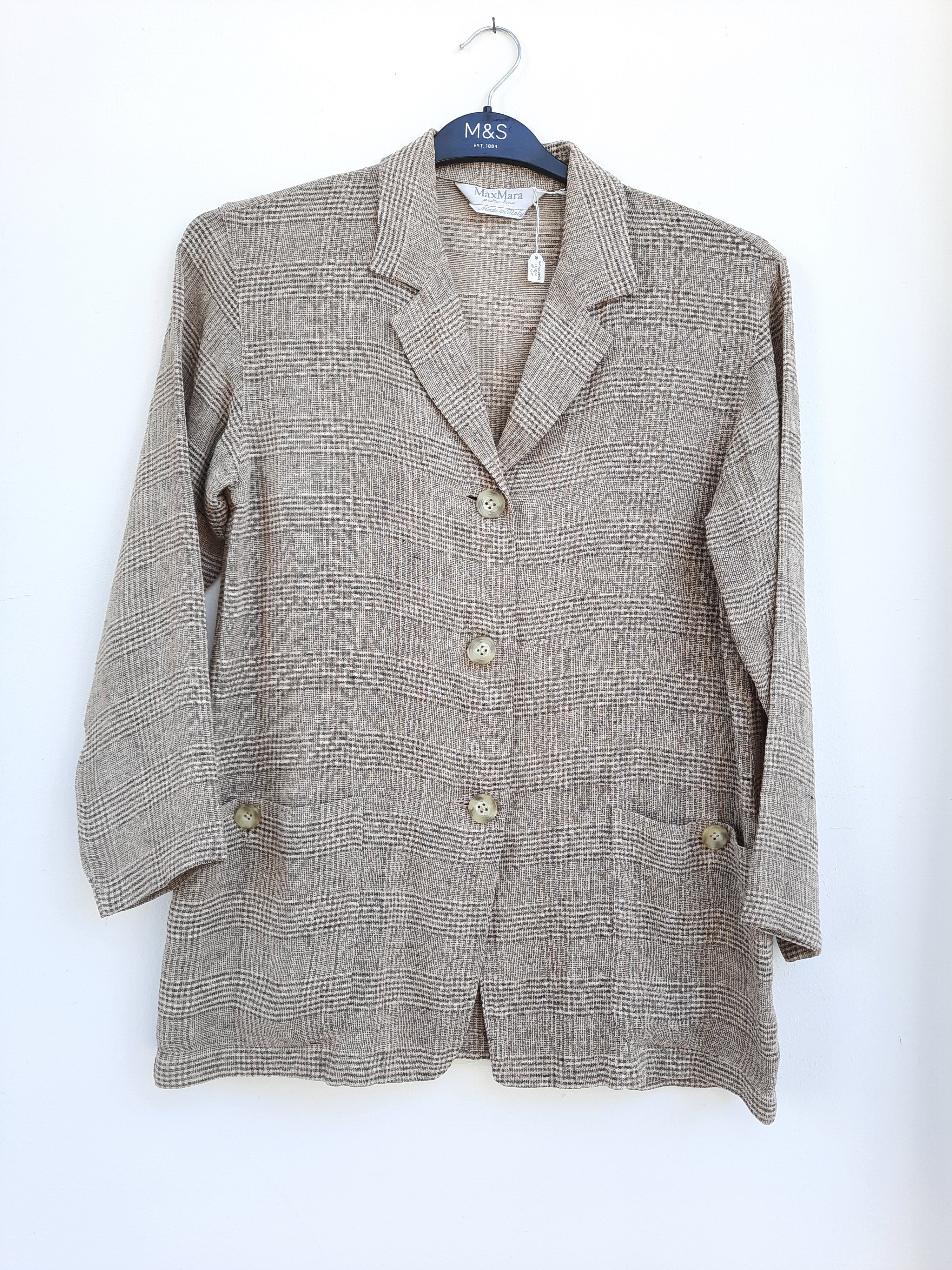 Max mara hot sale linen blazer